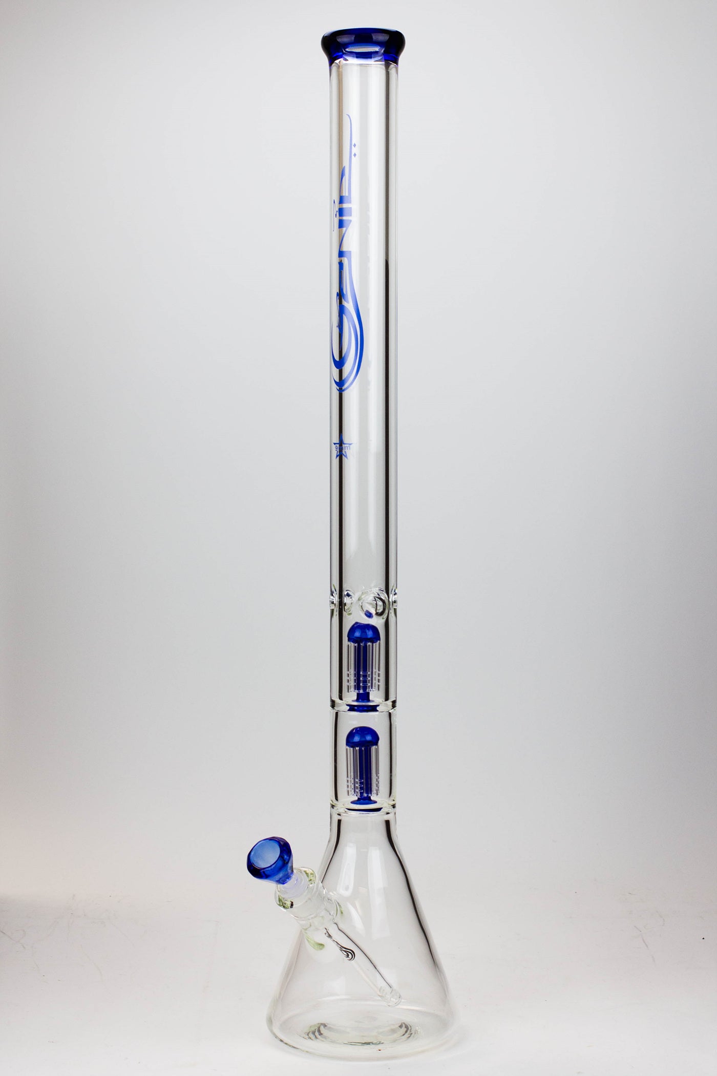 30" Genie 9 mm Dual tree arms beaker glass water bong