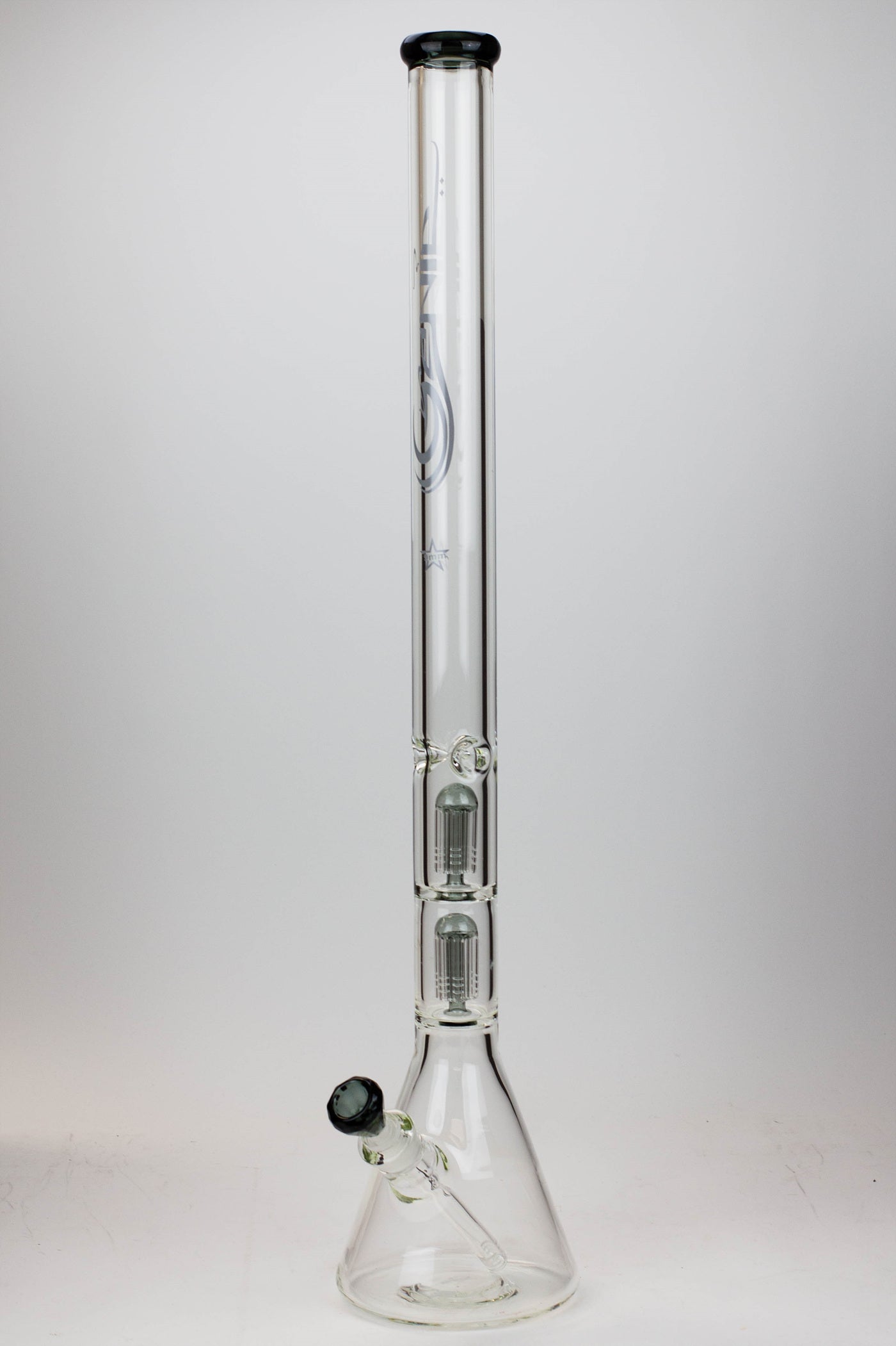 30" Genie 9 mm Dual tree arms beaker glass water bong