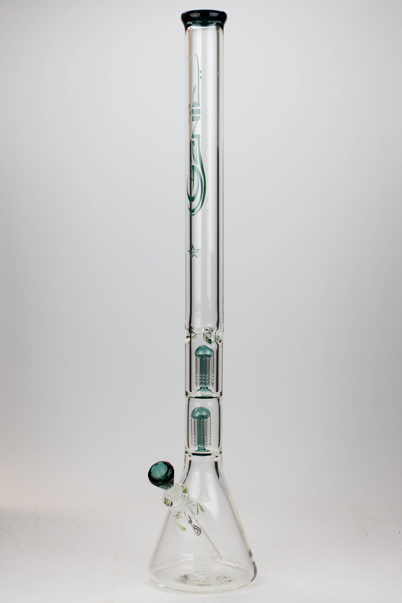 30" Genie 9 mm Dual tree arms beaker glass water bong