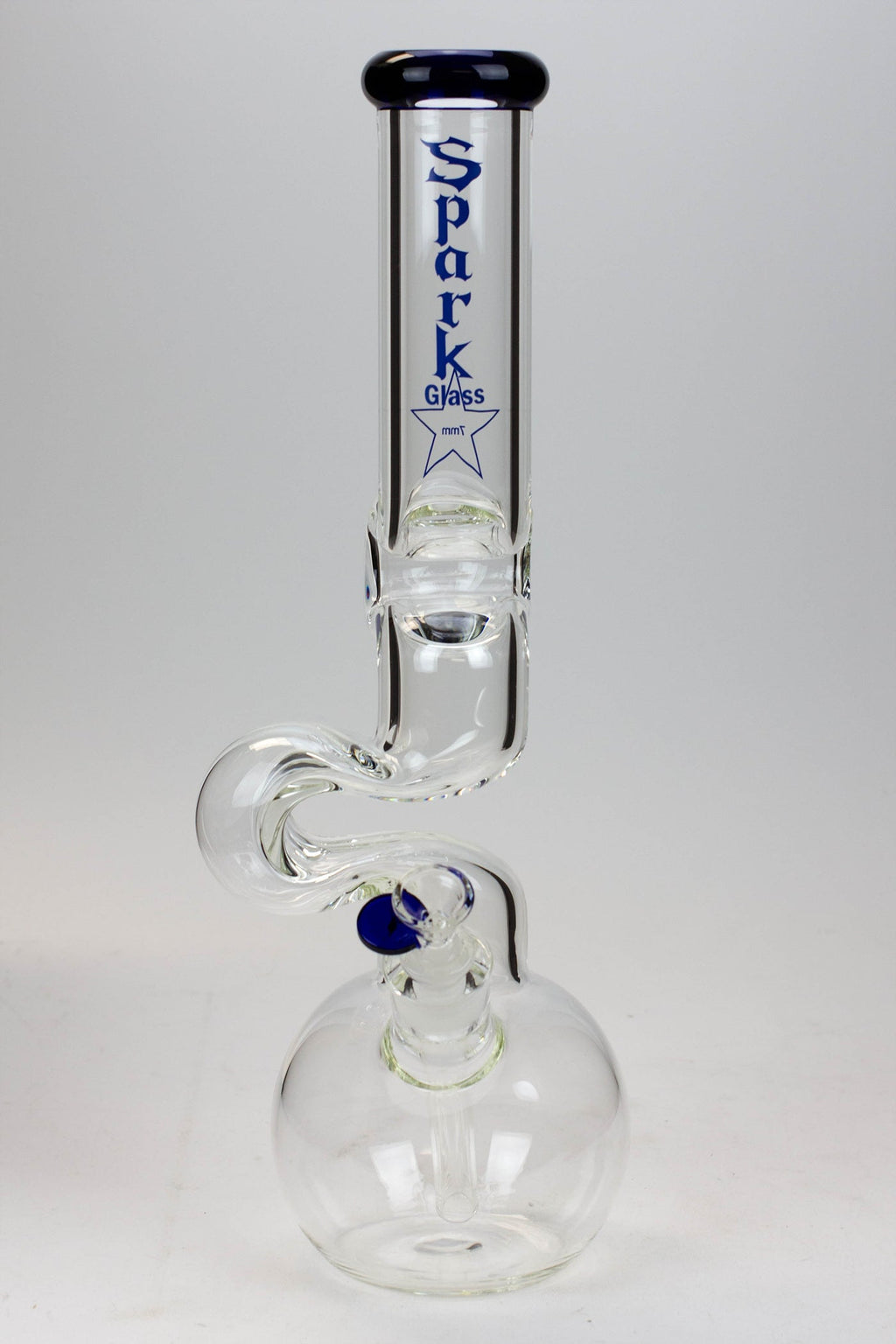16" Spark 7mm Zig-zag glass bong