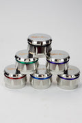 Genie 4 parts silver herb grinder Box of 6