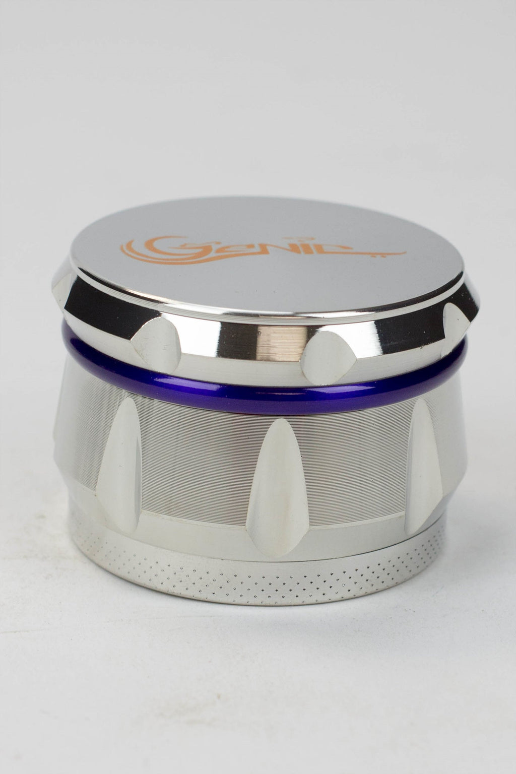 Genie 4 parts silver herb grinder Box of 6