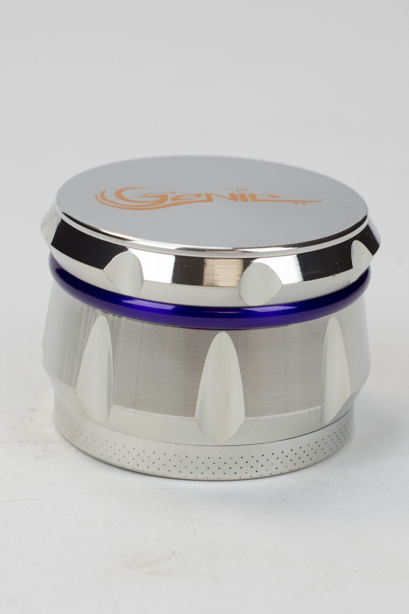 Genie 4 parts silver herb grinder Box of 6