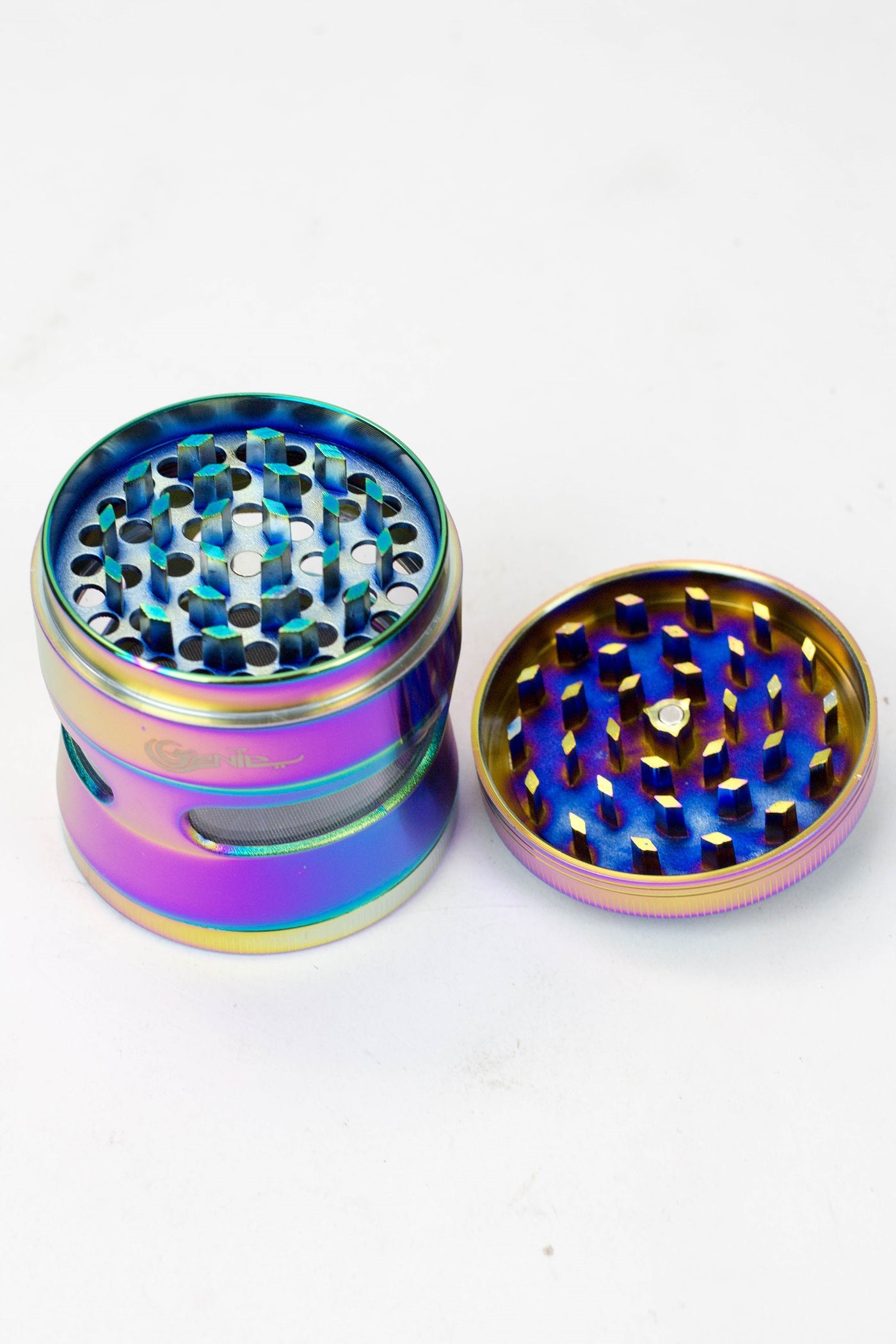 Genie Elephant 4 parts metal grinder with side window