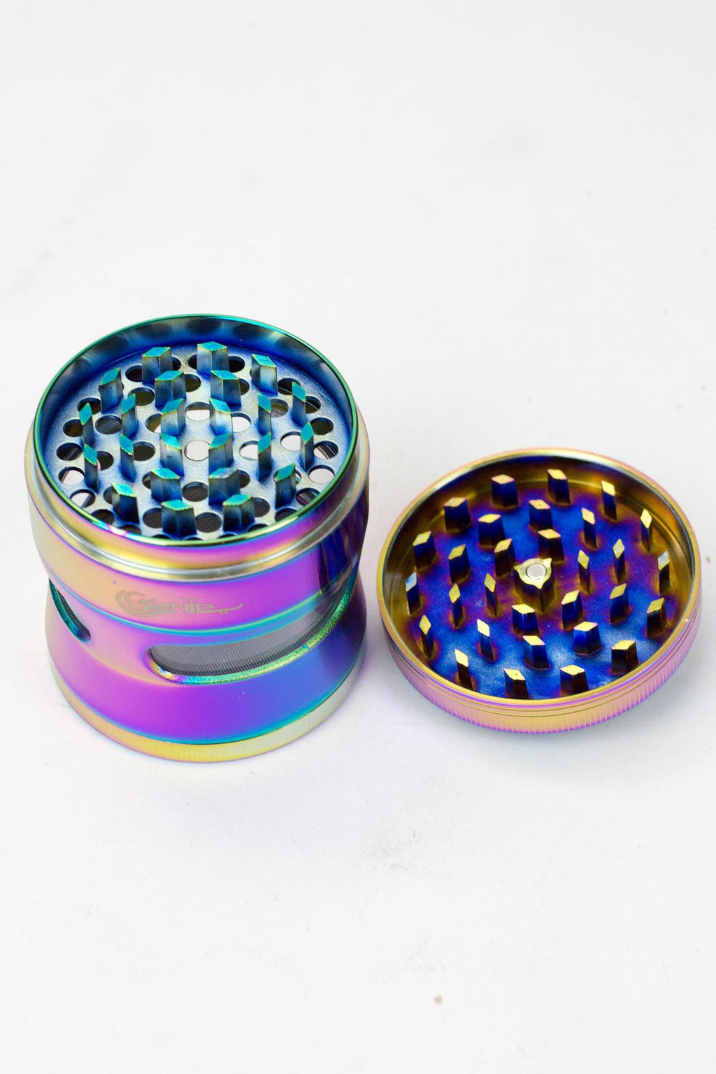 Genie Elephant 4 parts metal grinder with side window