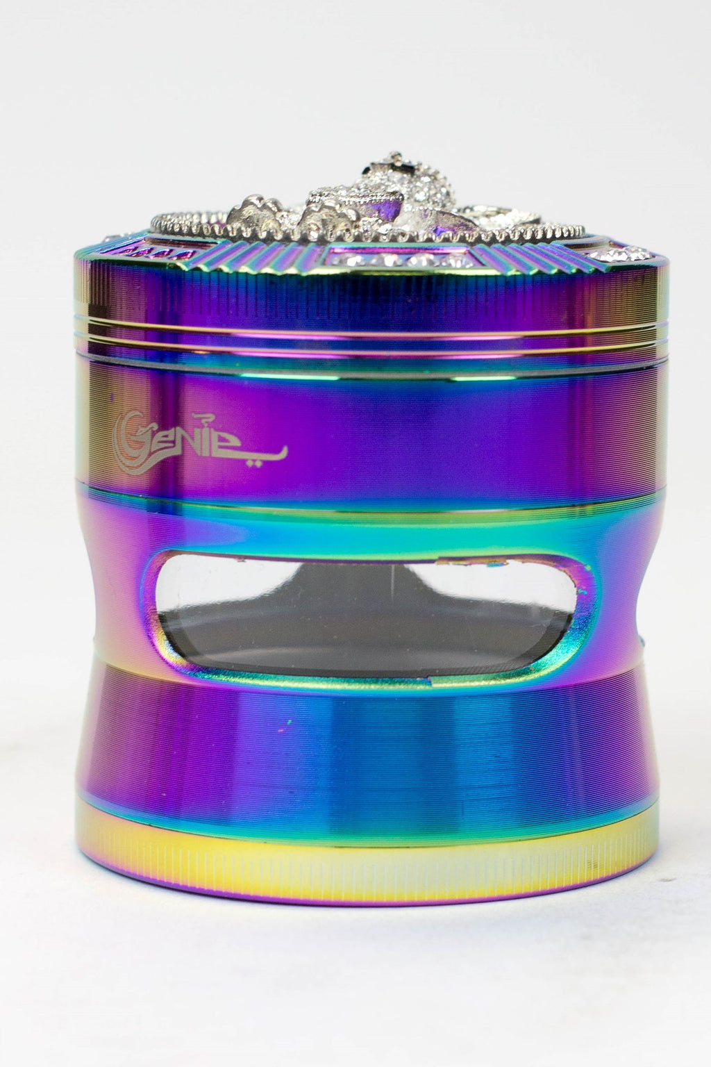 Genie Elephant 4 parts metal grinder with side window