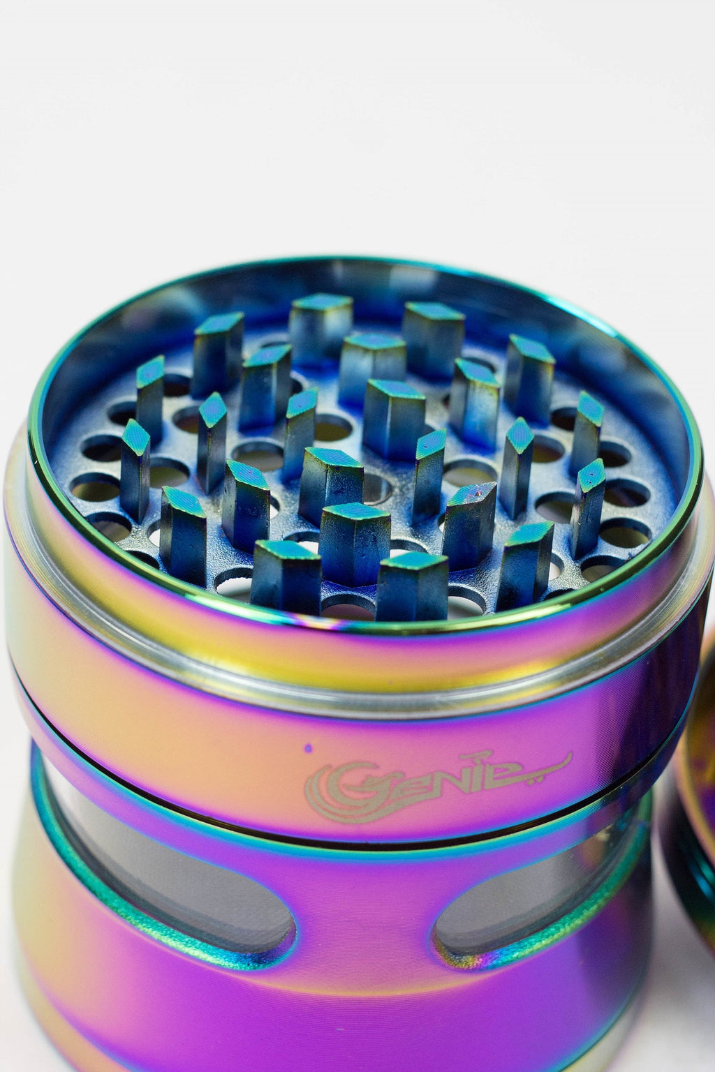 Genie Elephant 4 parts metal grinder with side window