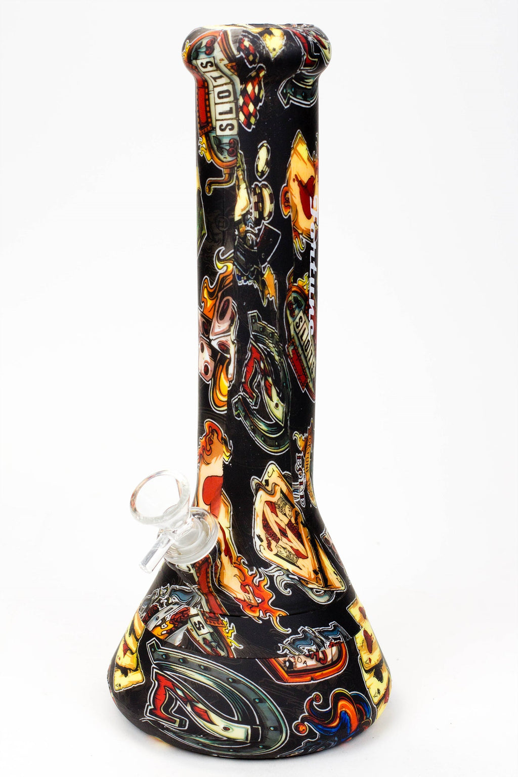 12" Graphic detachable silicone water bong - Assorted