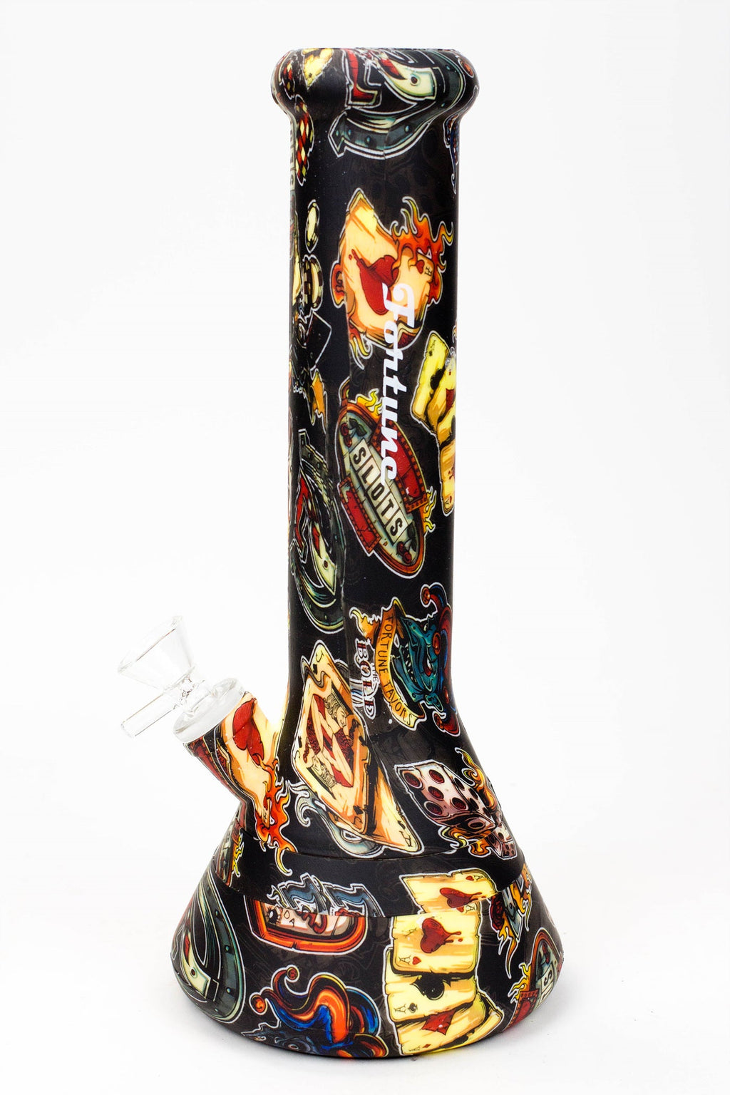 12" Graphic detachable silicone water bong - Assorted