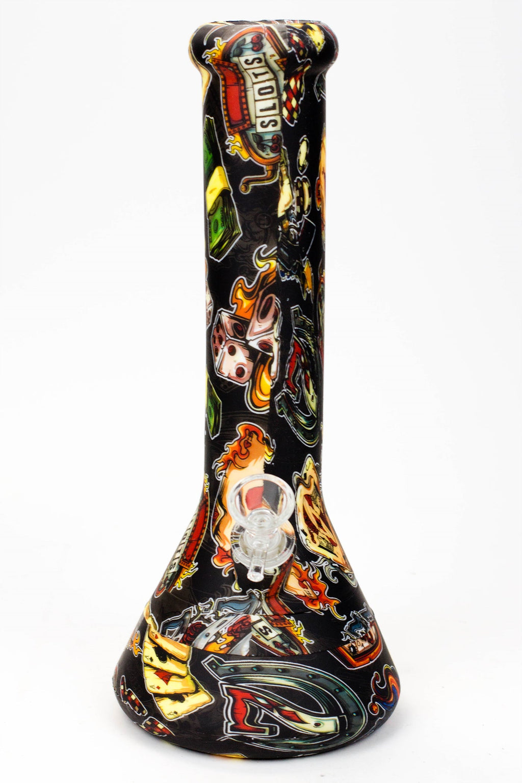 12" Graphic detachable silicone water bong - Assorted