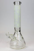 14" Infyniti Leaf Glow in the dark 7 mm glass bong ( GP1654 )