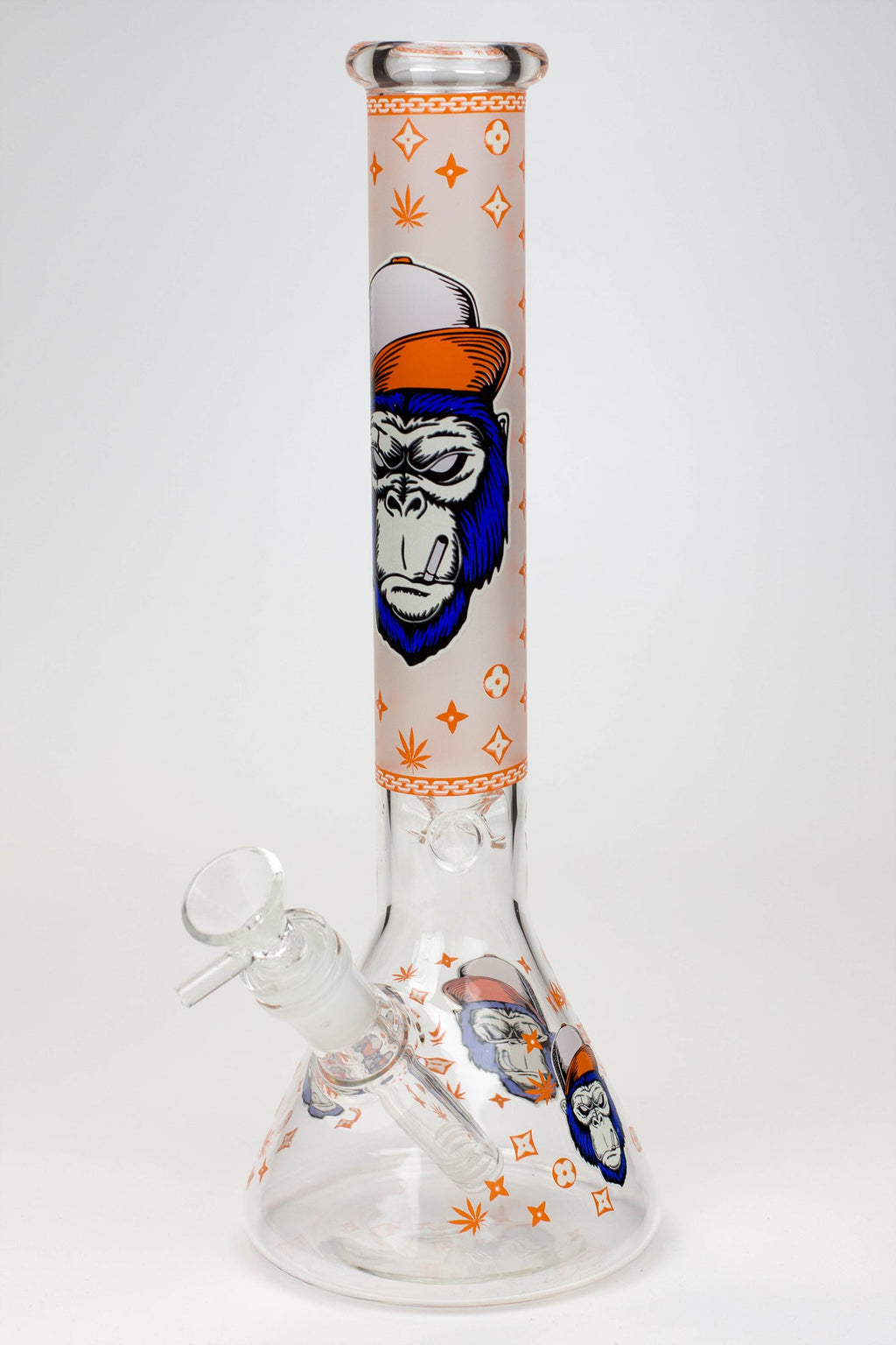 12" Gorilla glass water bong-Glow in the dark ( GBT21001 )