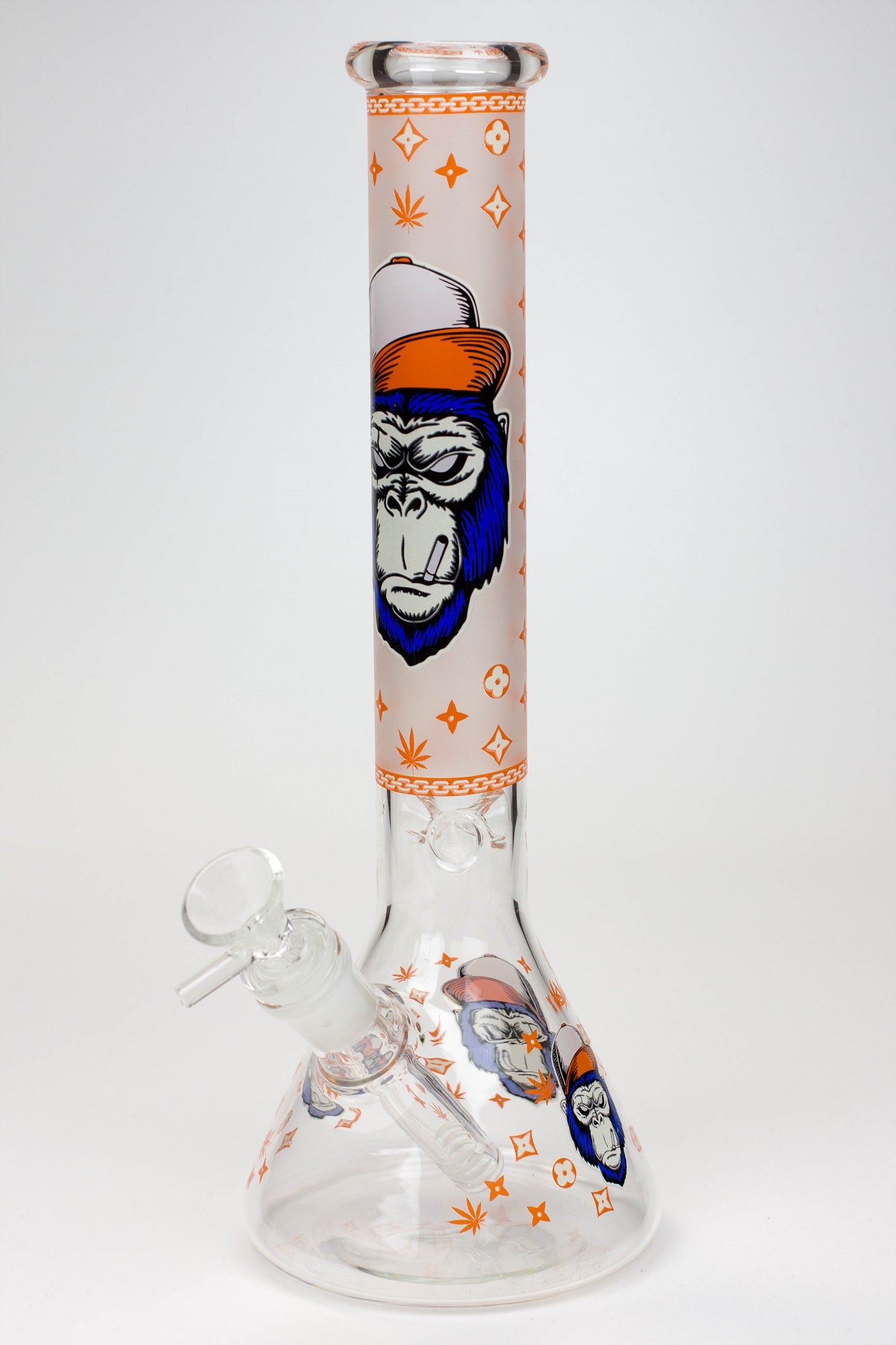 12" Gorilla glass water bong-Glow in the dark ( GBT21001 )