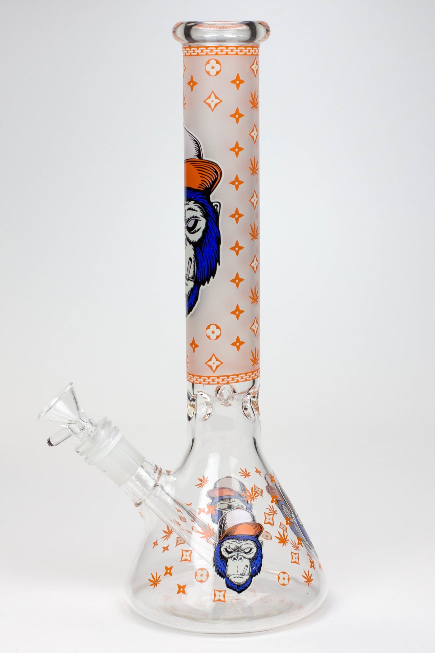 12" Gorilla glass water bong-Glow in the dark ( GBT21001 )