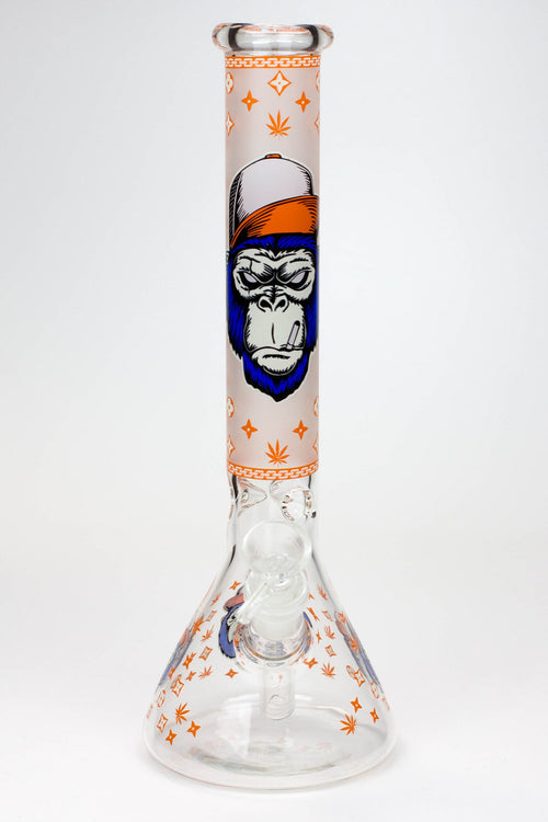 12" Gorilla glass water bong-Glow in the dark ( GBT21001 )