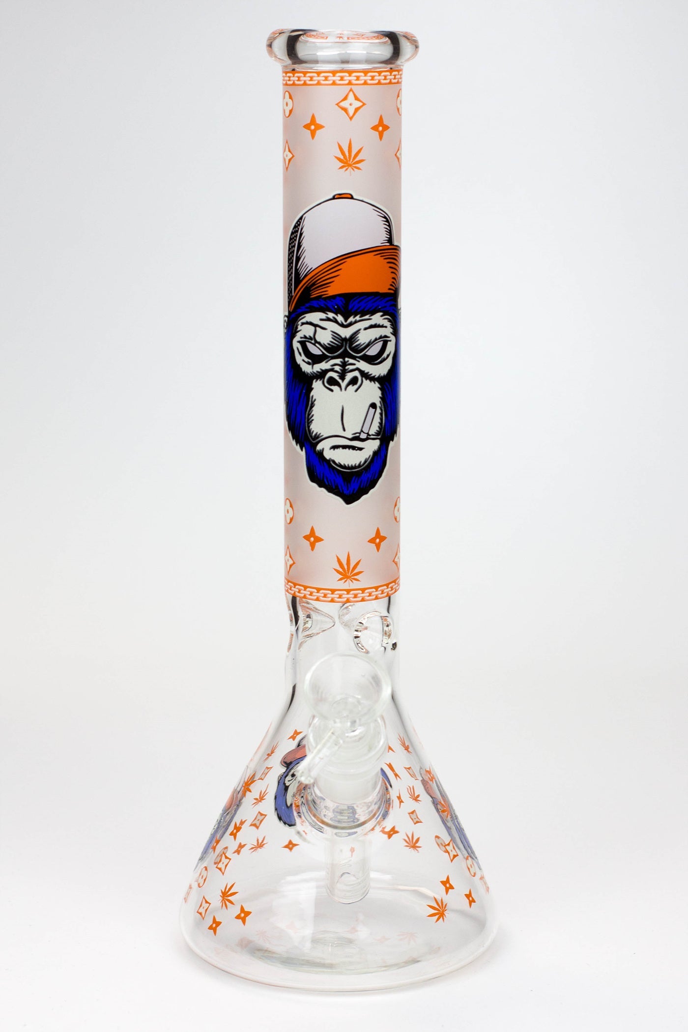 12" Gorilla glass water bong-Glow in the dark ( GBT21001 )