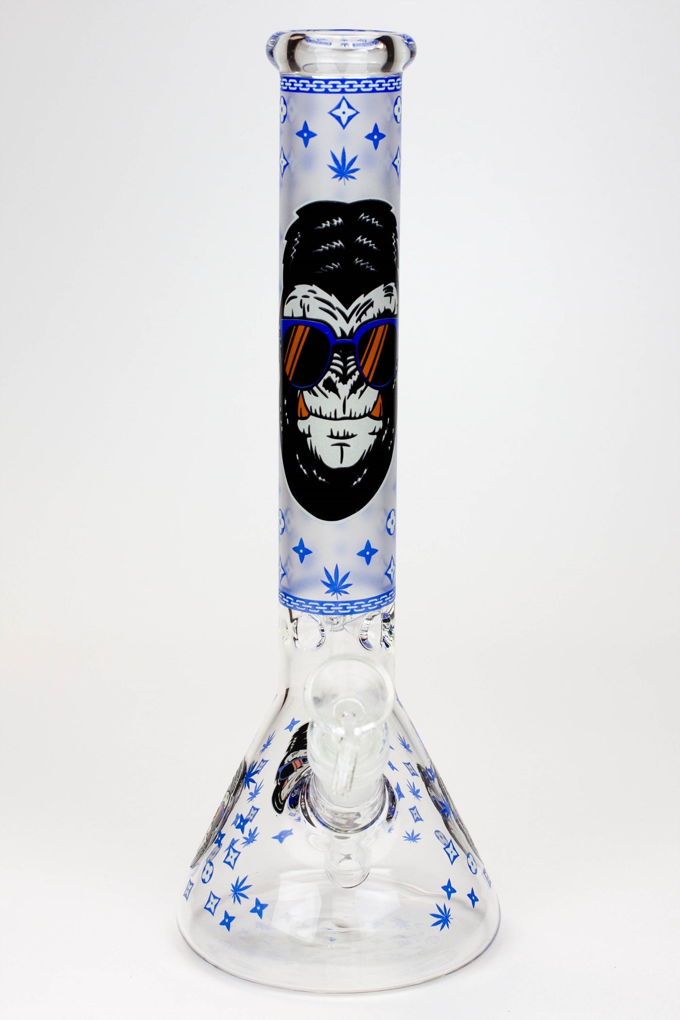 12" Gorilla glass water bong-Glow in the dark ( GBT21001 )