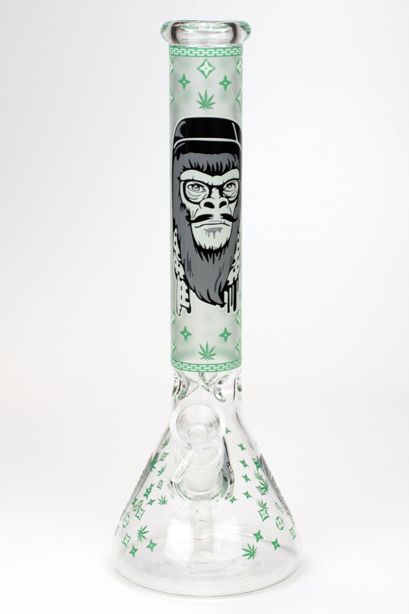 12" Gorilla glass water bong-Glow in the dark ( GBT21001 )