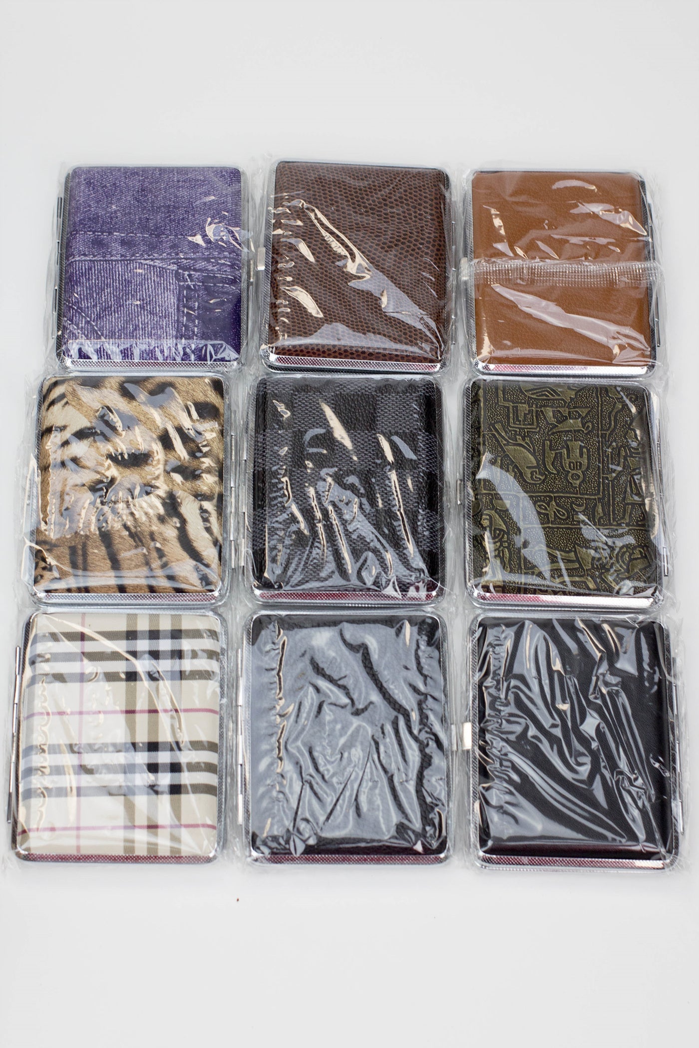 Metal Leather B Cigarette Case Box of 12