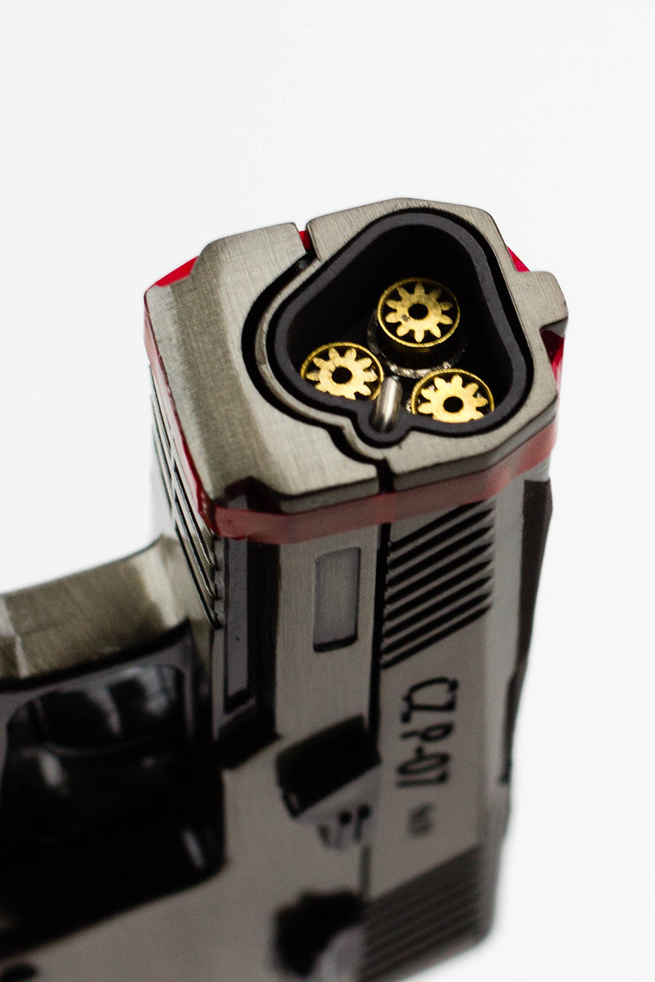 Triple flame Pistol Torch lighter Display of 16