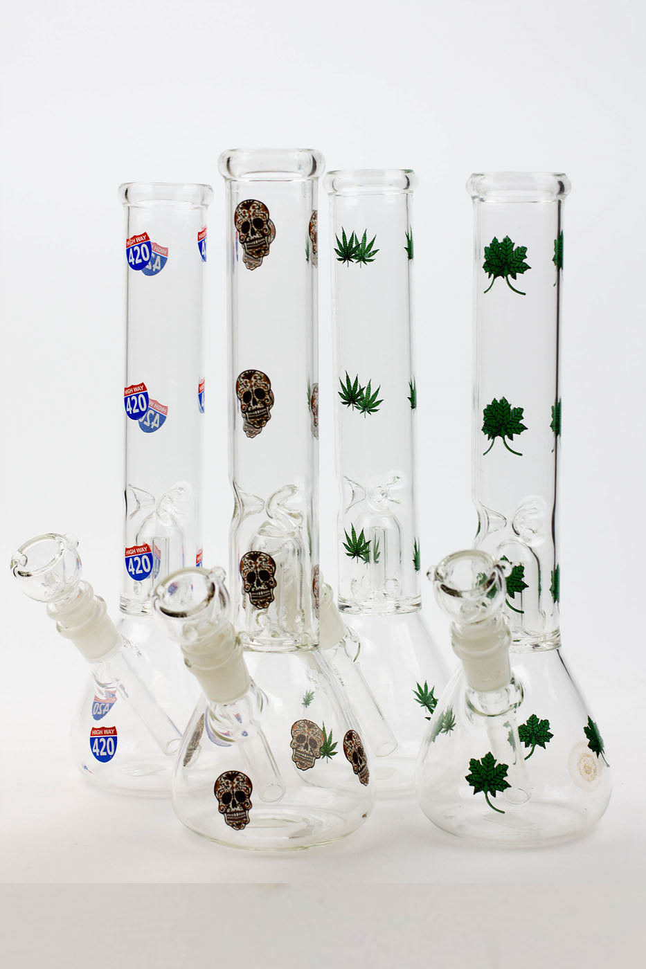 11.5" single dome percolator glass water bong