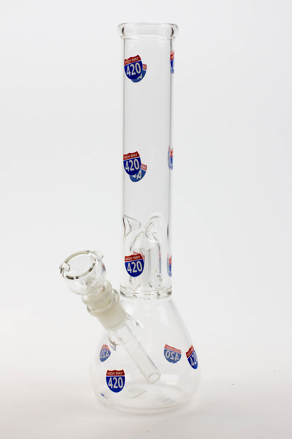 11.5" single dome percolator glass water bong