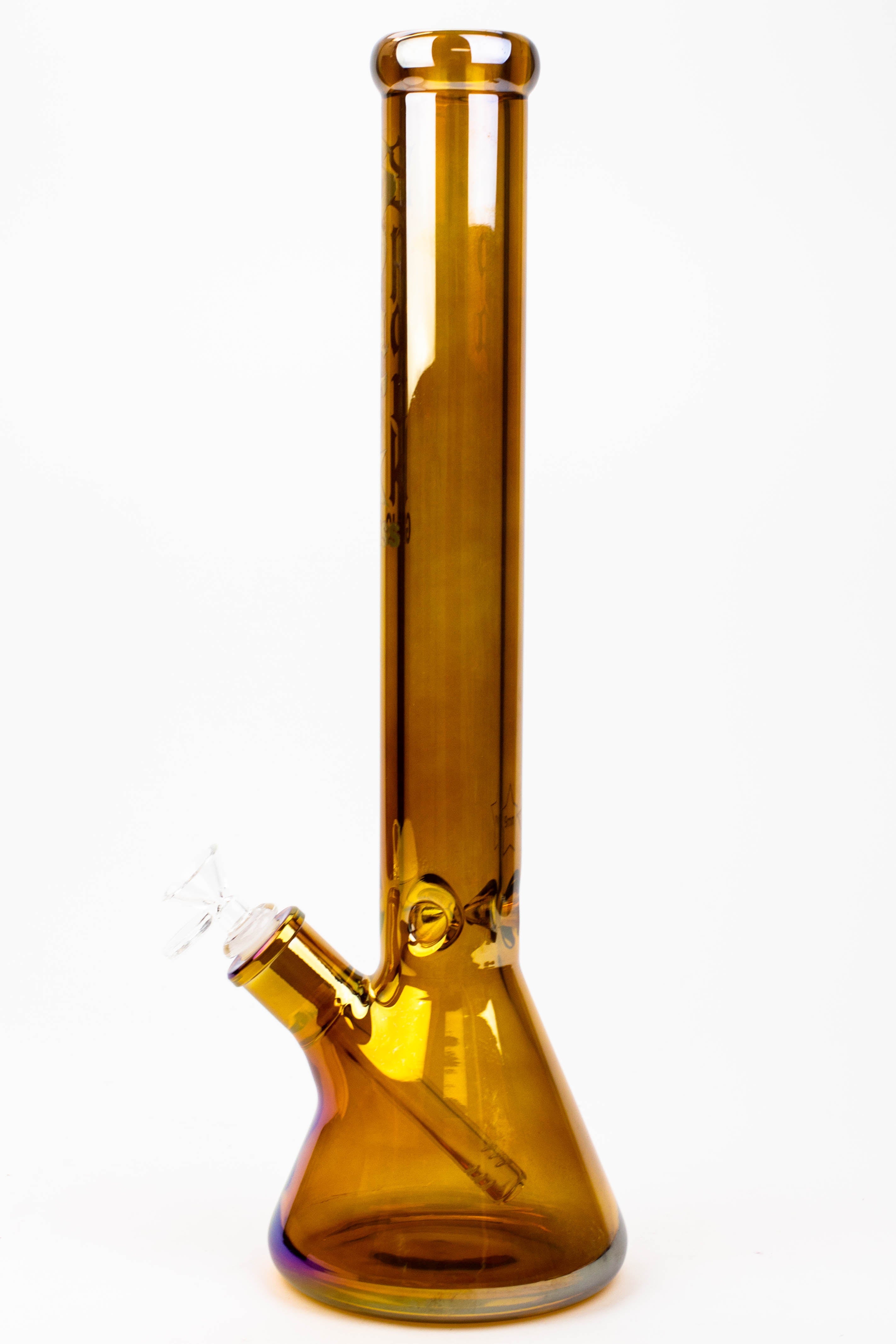 17.5" SPARK / 9 mm / Electroplated glass beaker bong