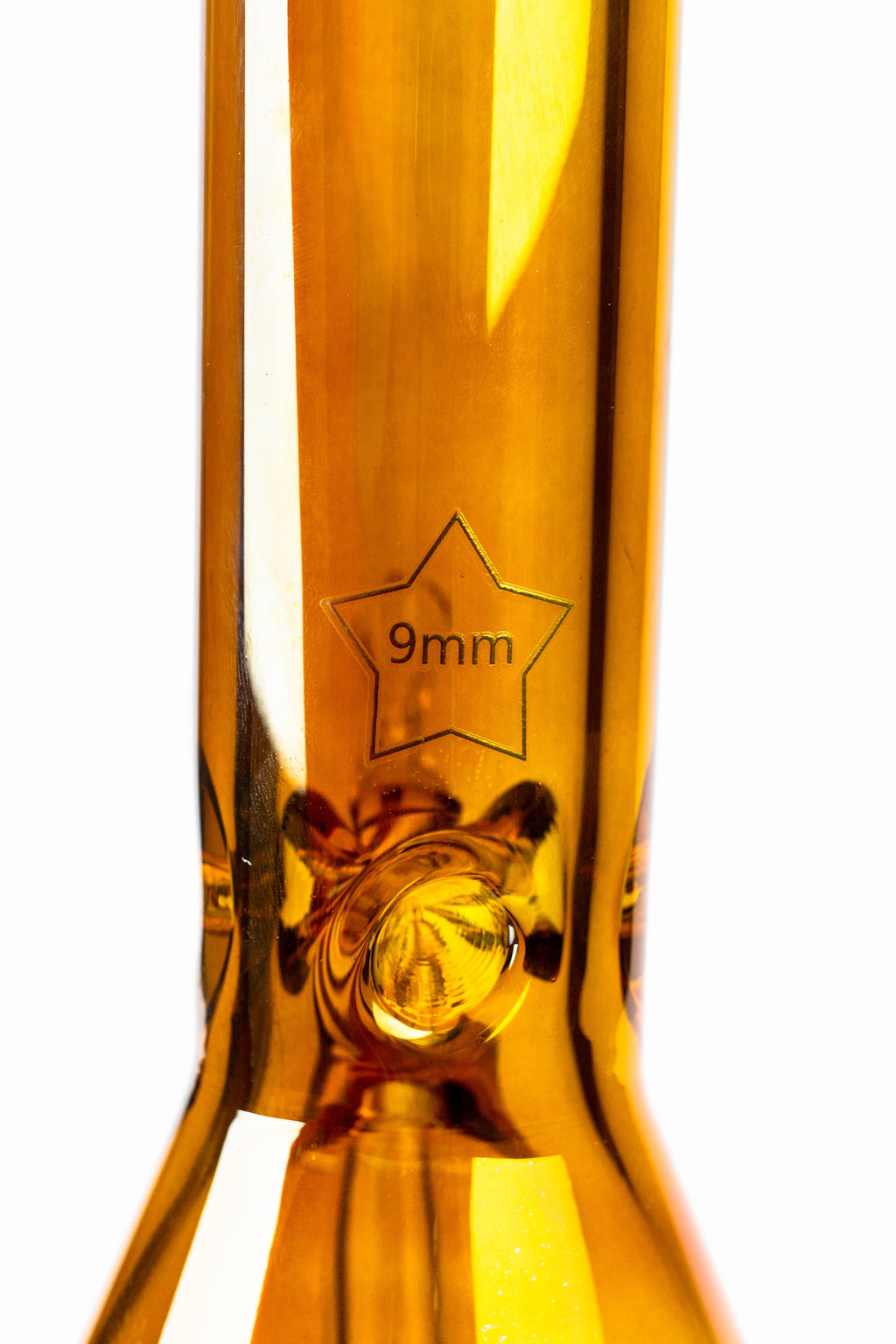 17.5" SPARK / 9 mm / Electroplated glass beaker bong