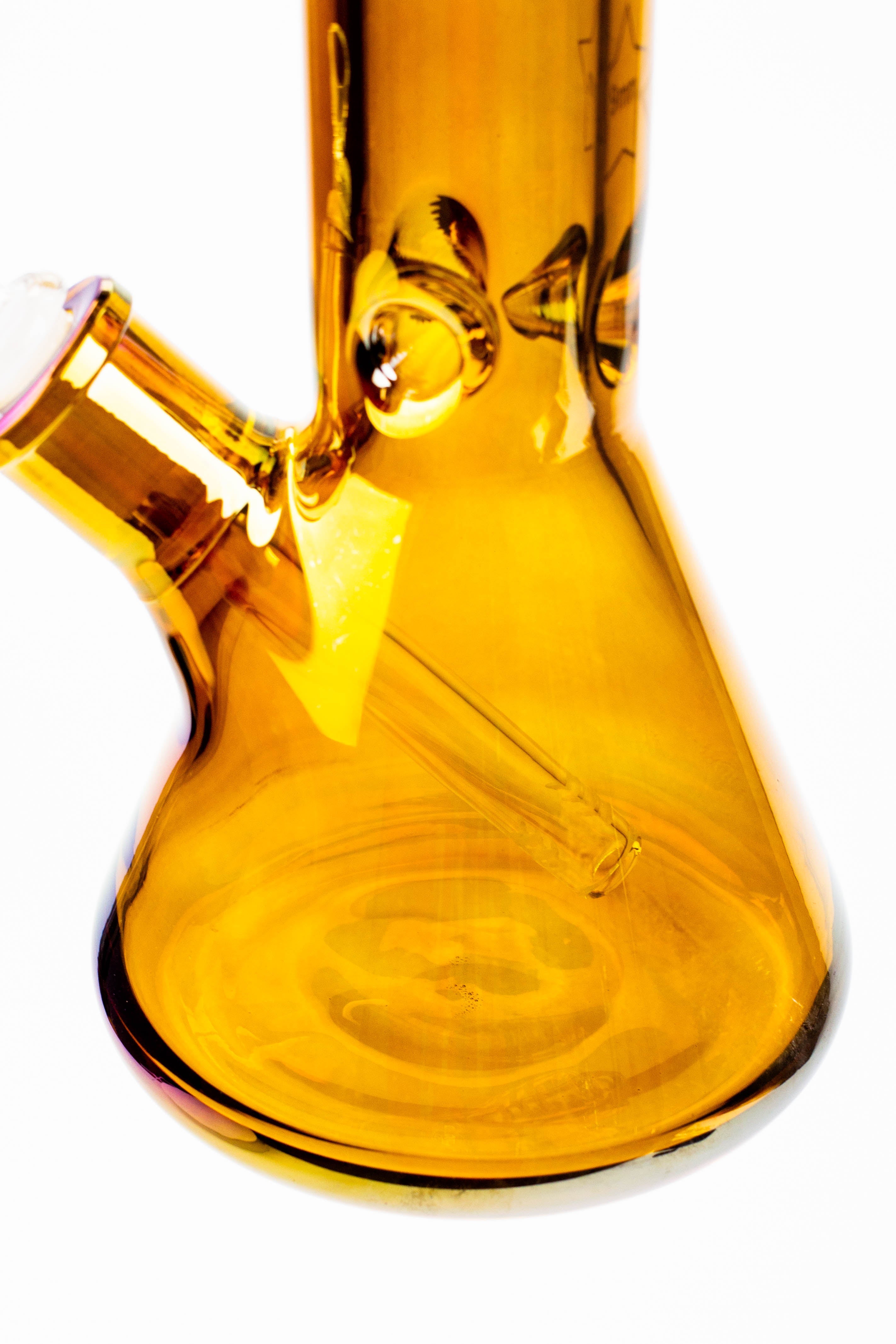 17.5" SPARK / 9 mm / Electroplated glass beaker bong