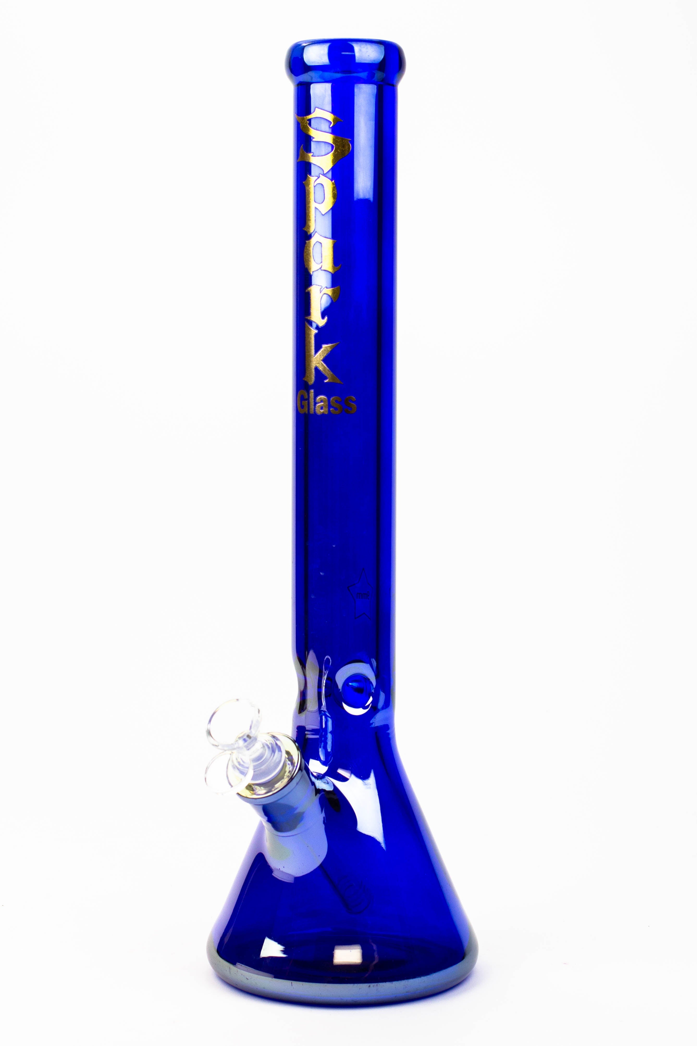 17.5" SPARK / 9 mm / Electroplated glass beaker bong