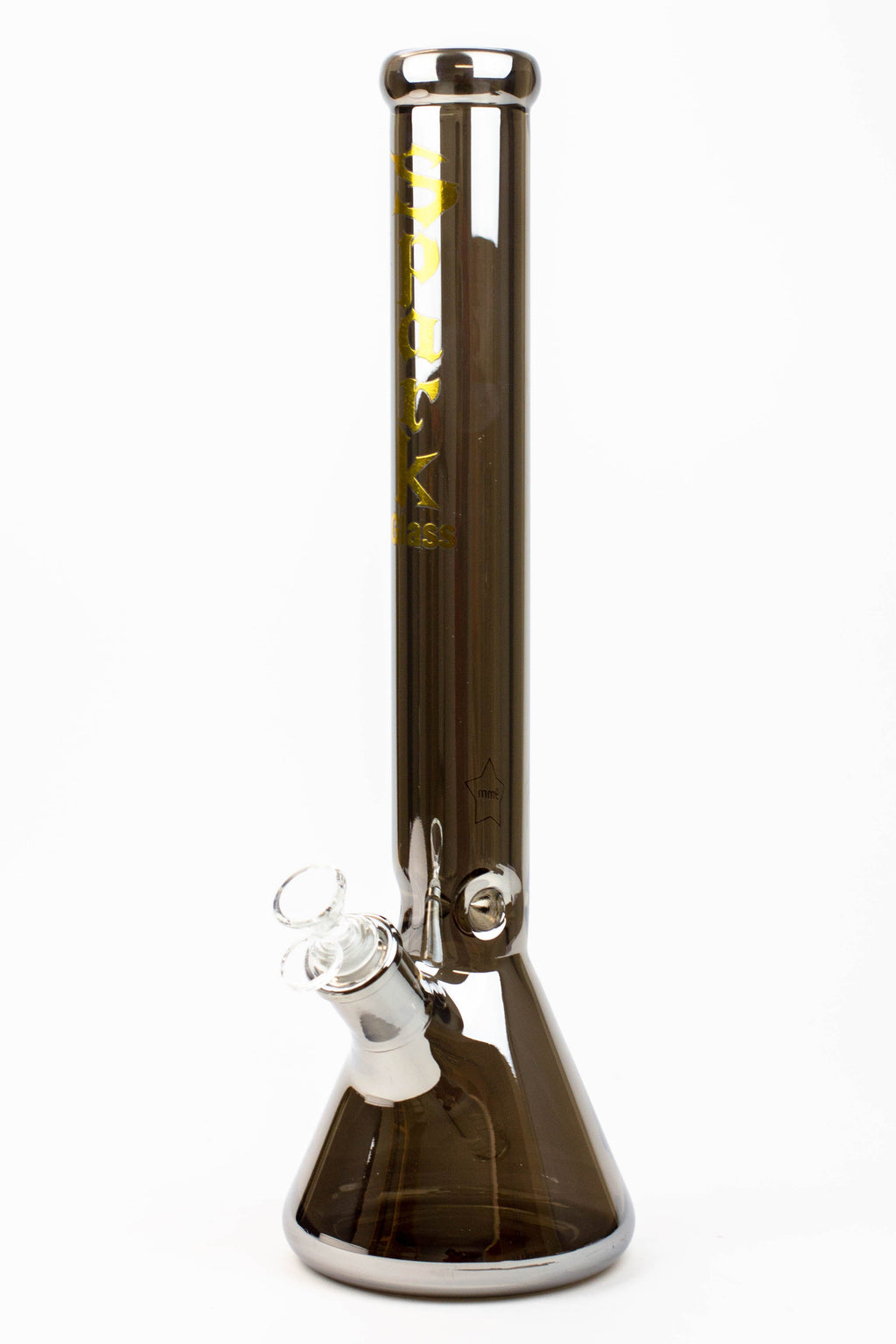 17.5" SPARK / 9 mm / Electroplated glass beaker bong