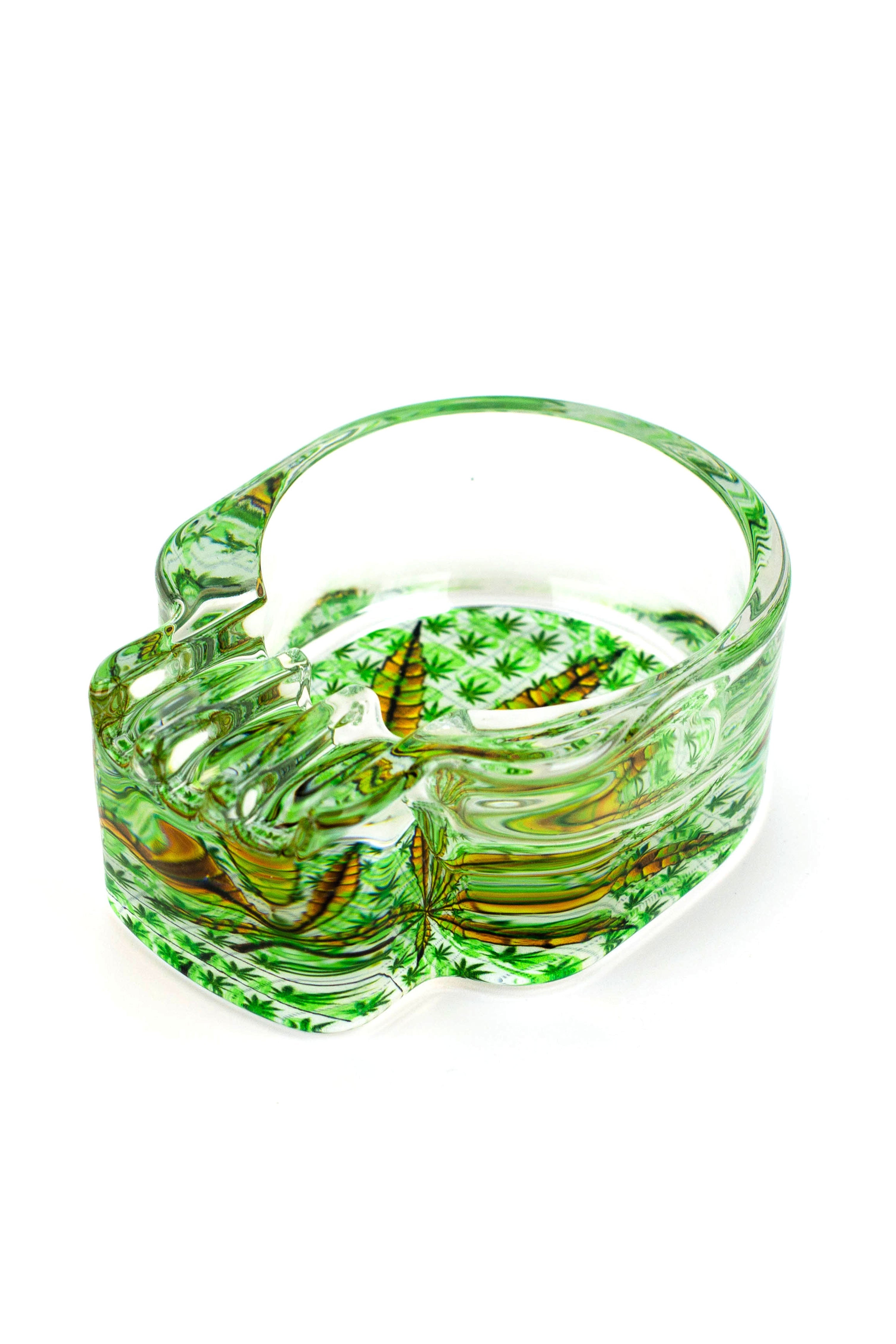 Skull shape glass ashtray Box of 6