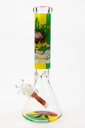 13.5" Rasta Man / 7 mm / classic beaker glass bong