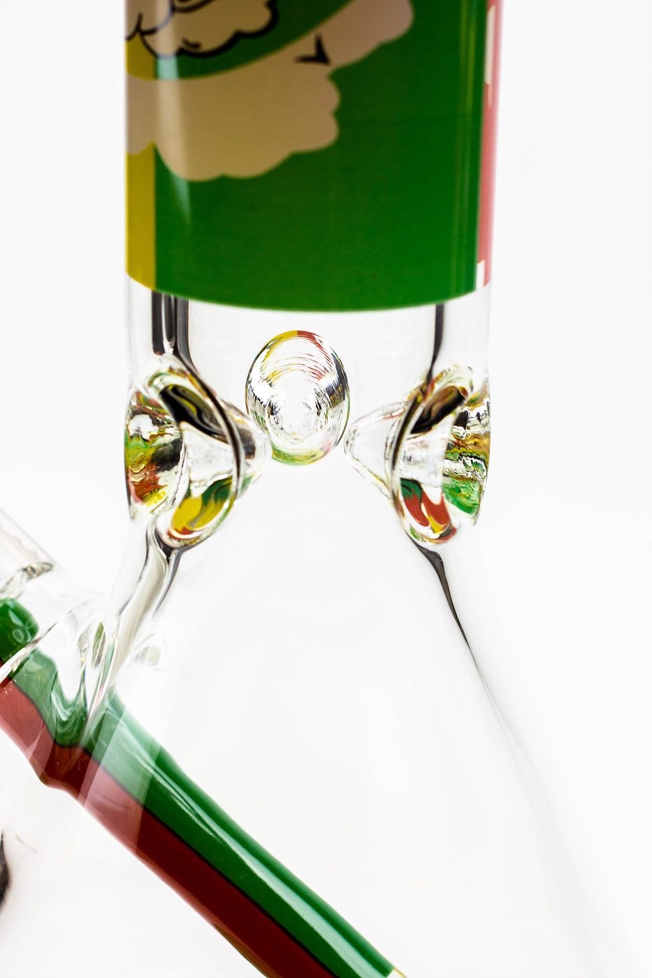 13.5" Rasta Man / 7 mm / classic beaker glass bong