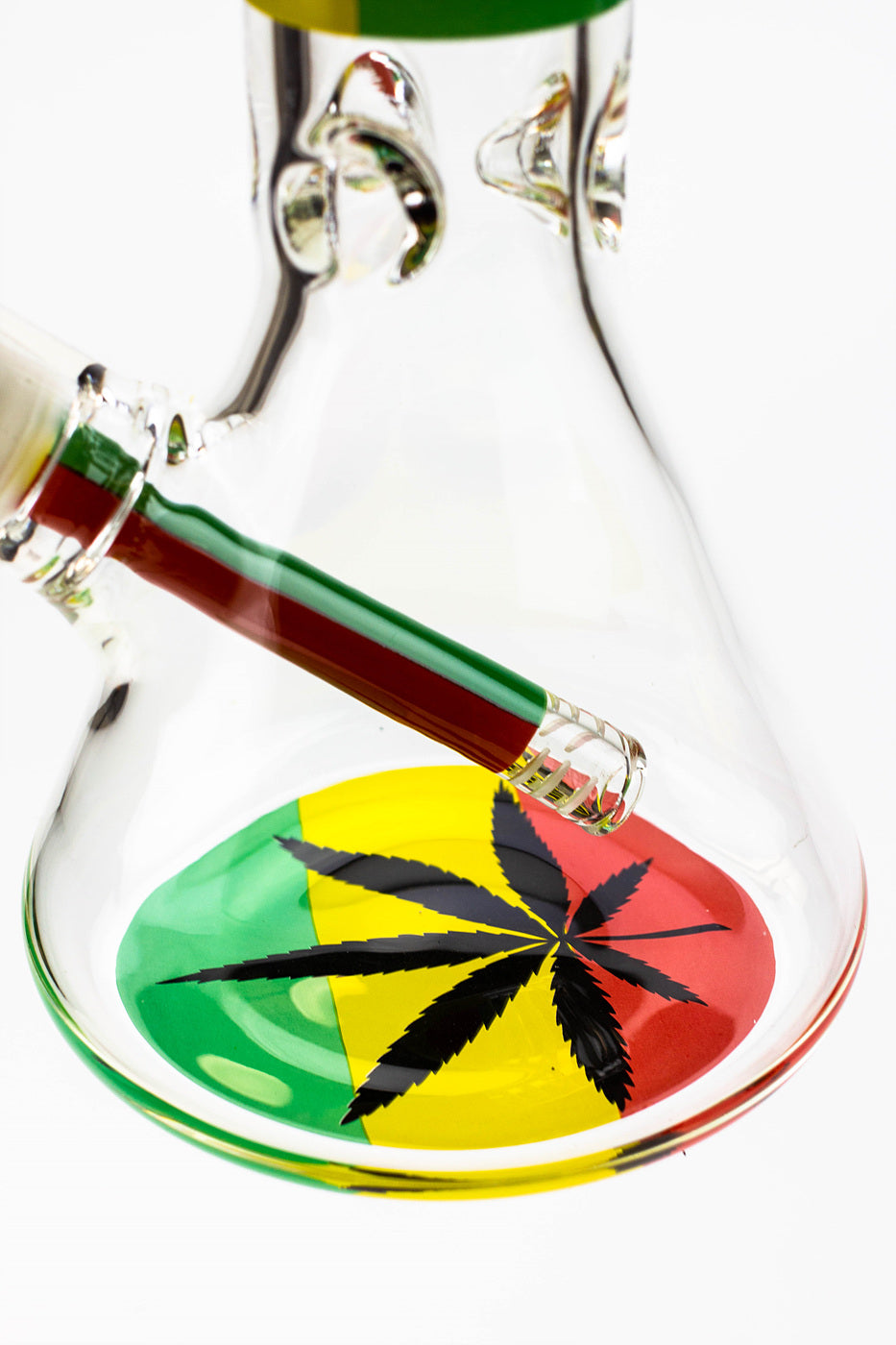 13.5" Rasta Man / 7 mm / classic beaker glass bong