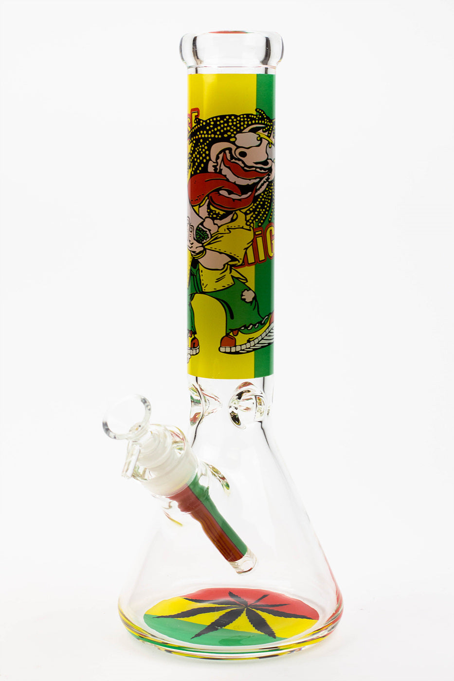 13.5" Rasta Man / 7 mm / classic beaker glass bong