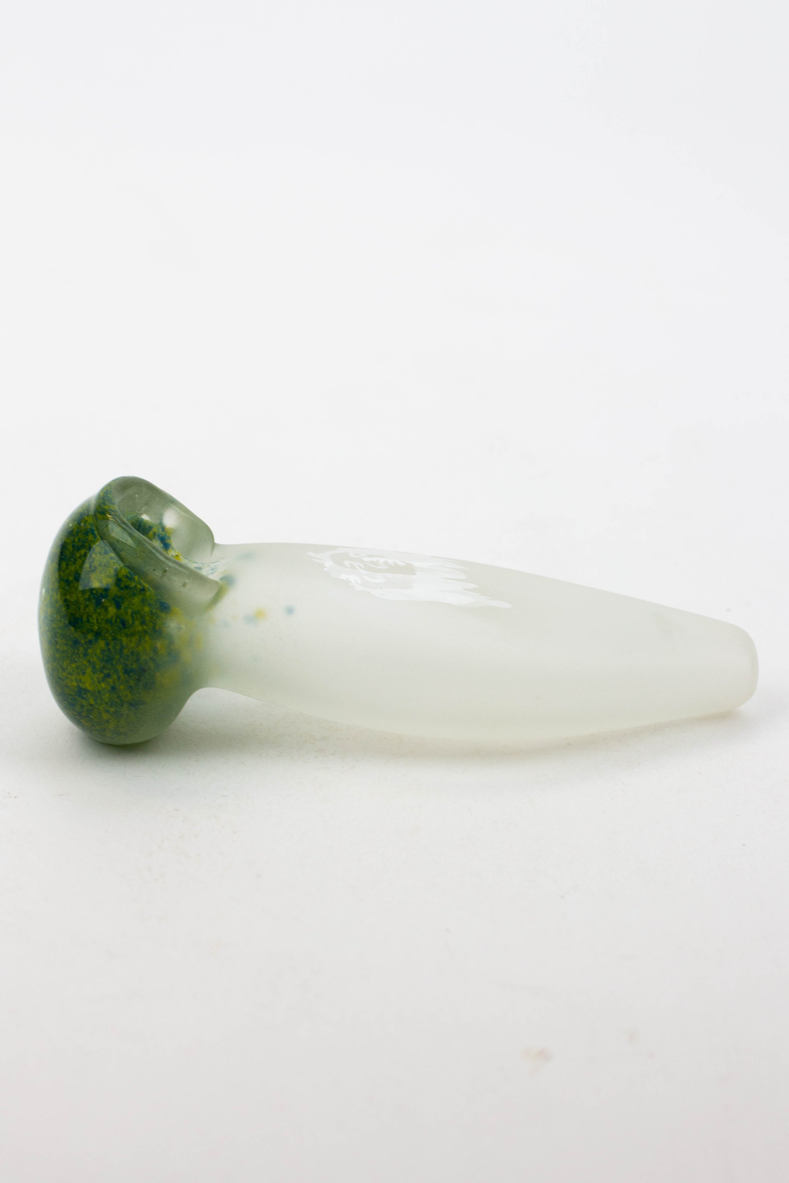 4.5" Frost soft glass hand pipe Pack of 2 - 8698