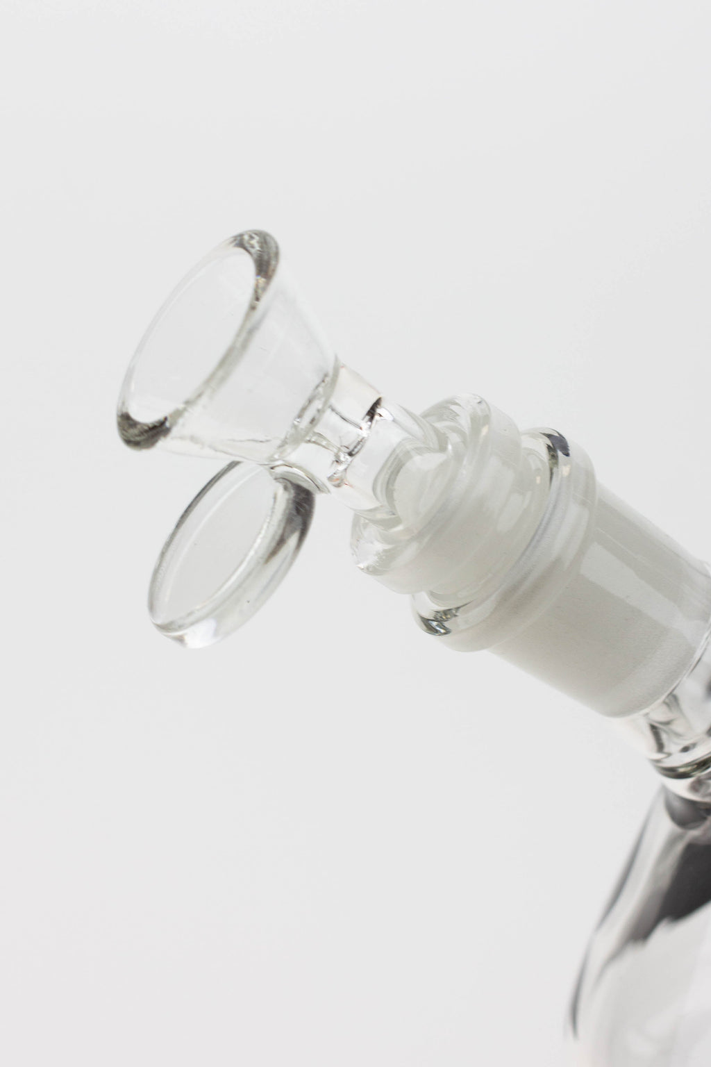 7.5" Glow in the dark beaker glass water bong