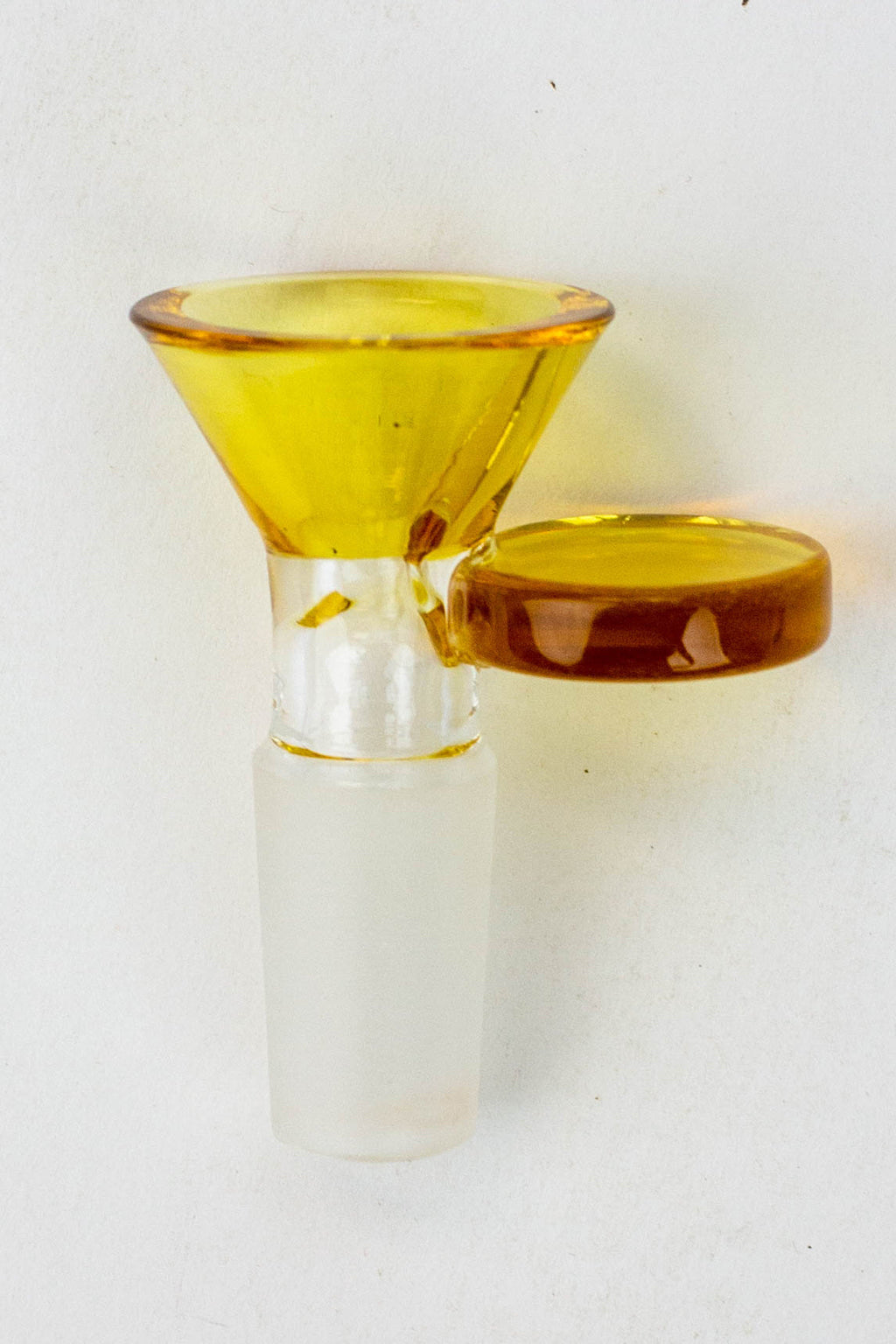 Color Glass bowl with round handle