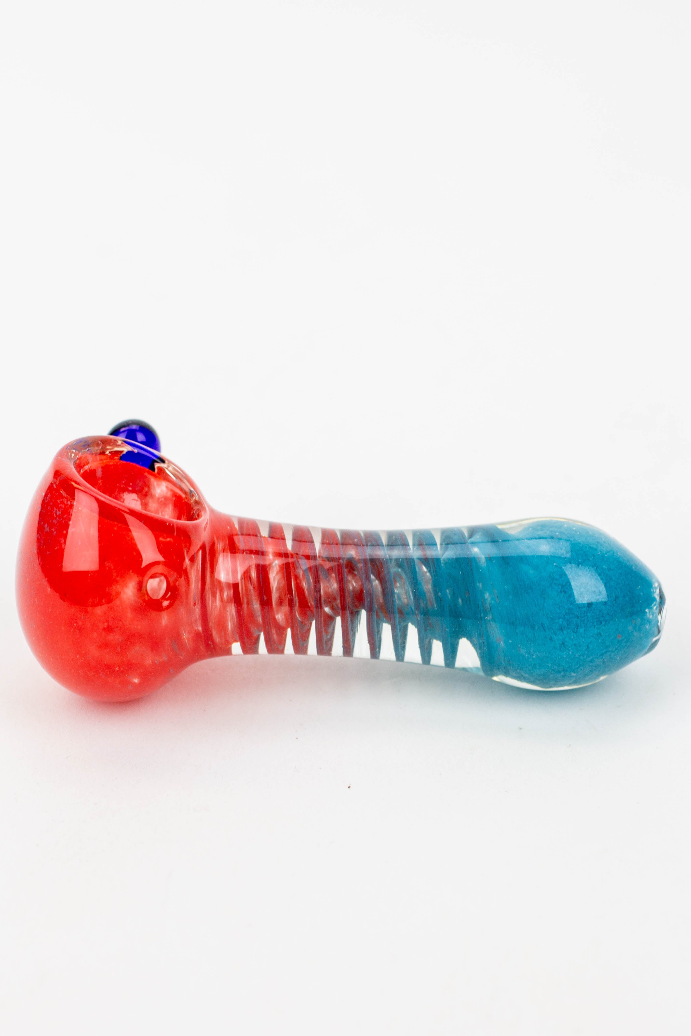 3.5" soft glass hand pipe - 8752