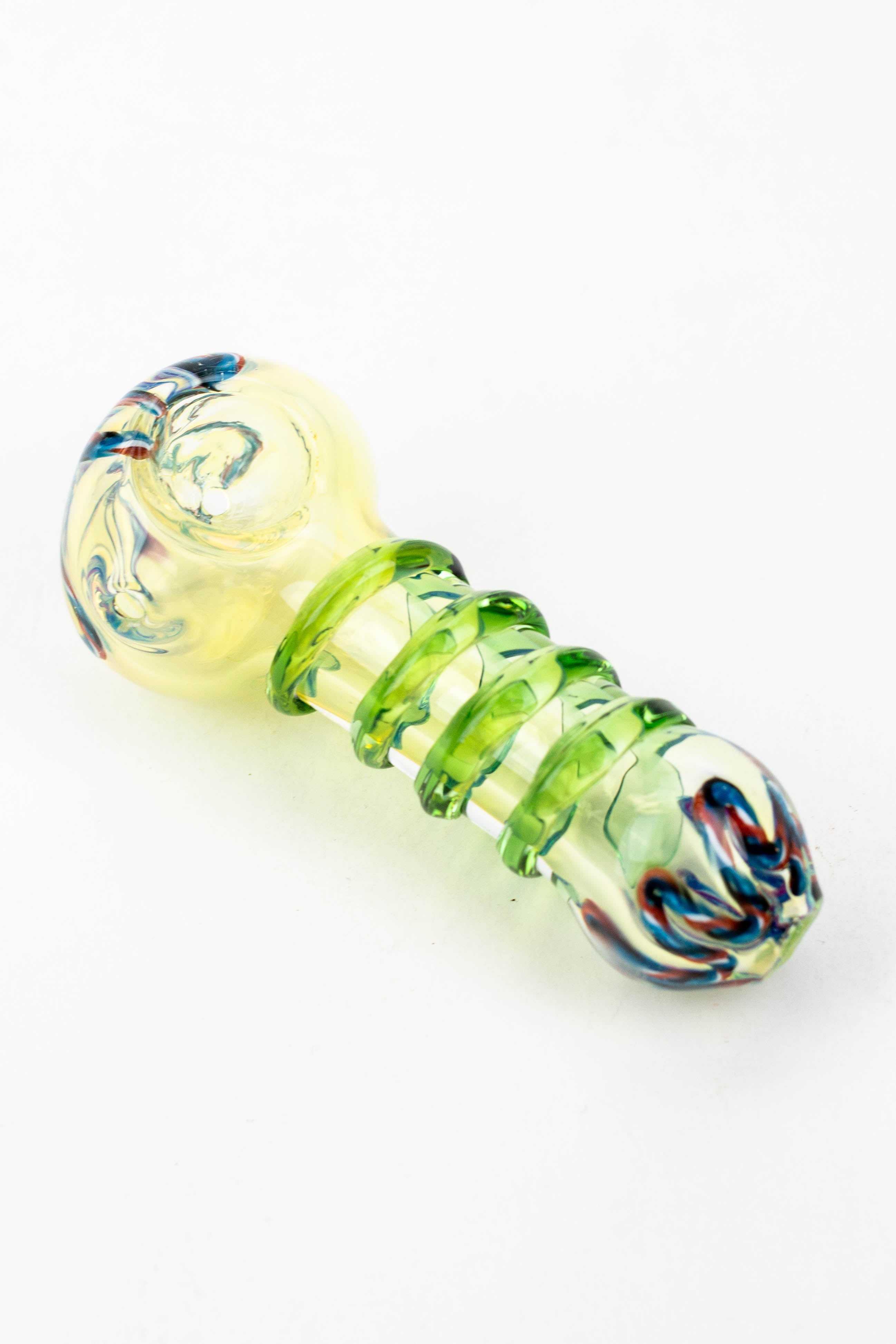 3.5" soft glass hand pipe - 8753