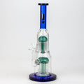12” Infyniti double percolator glass bubbler