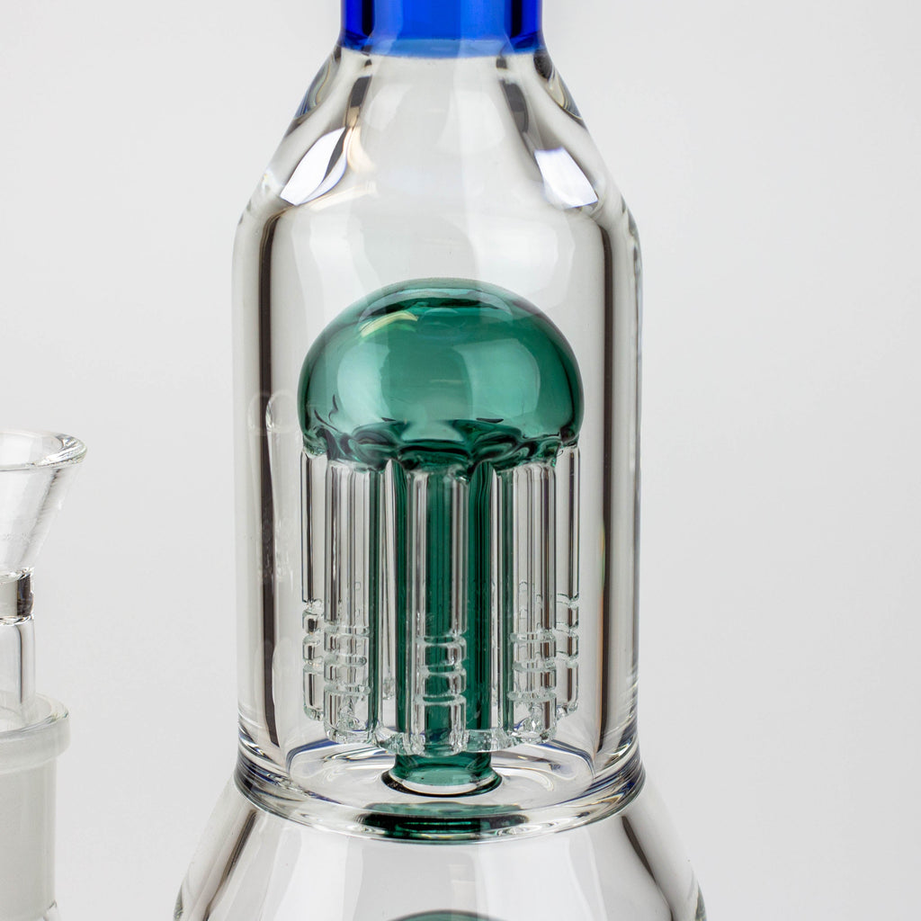 12” Infyniti double percolator glass bubbler