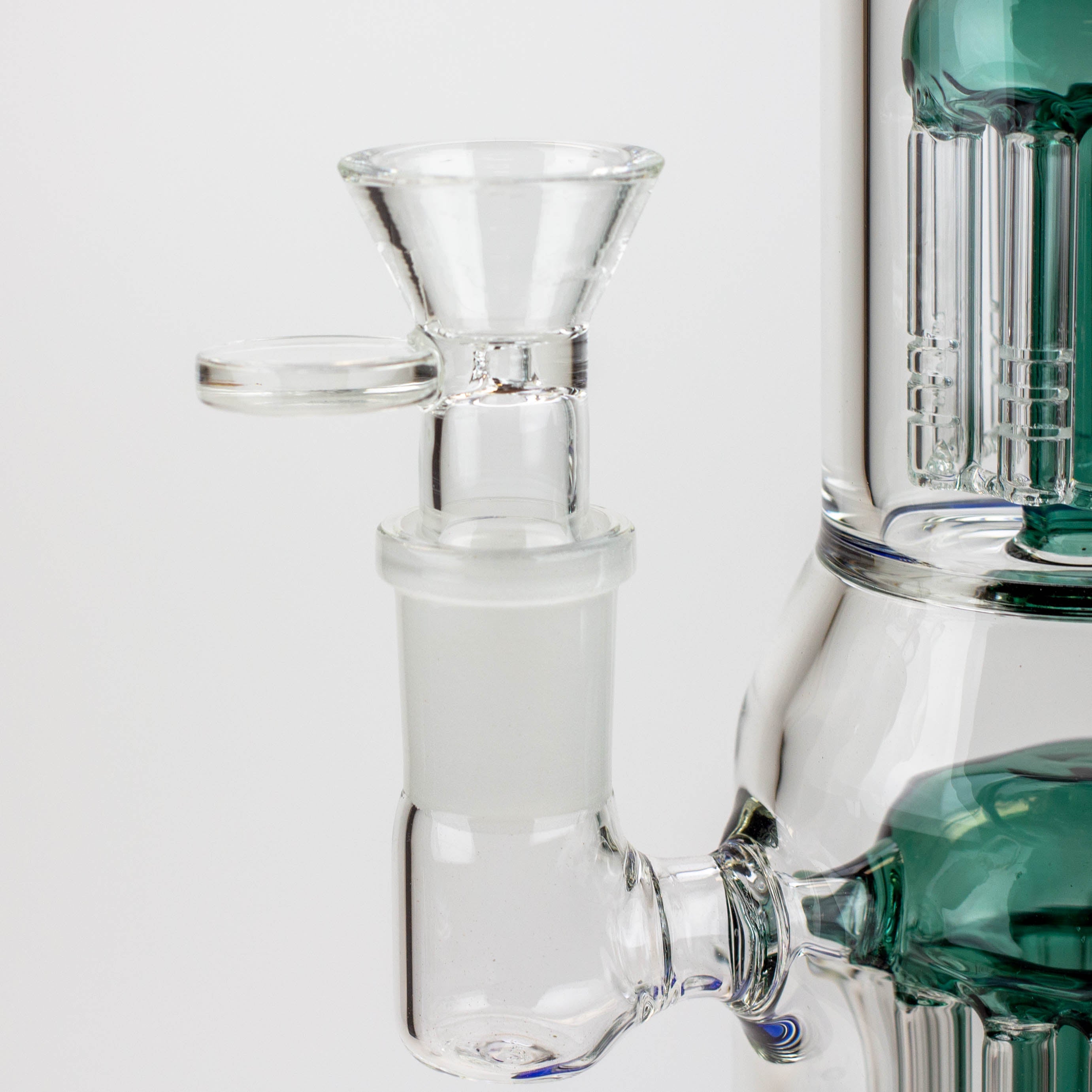 12” Infyniti double percolator glass bubbler