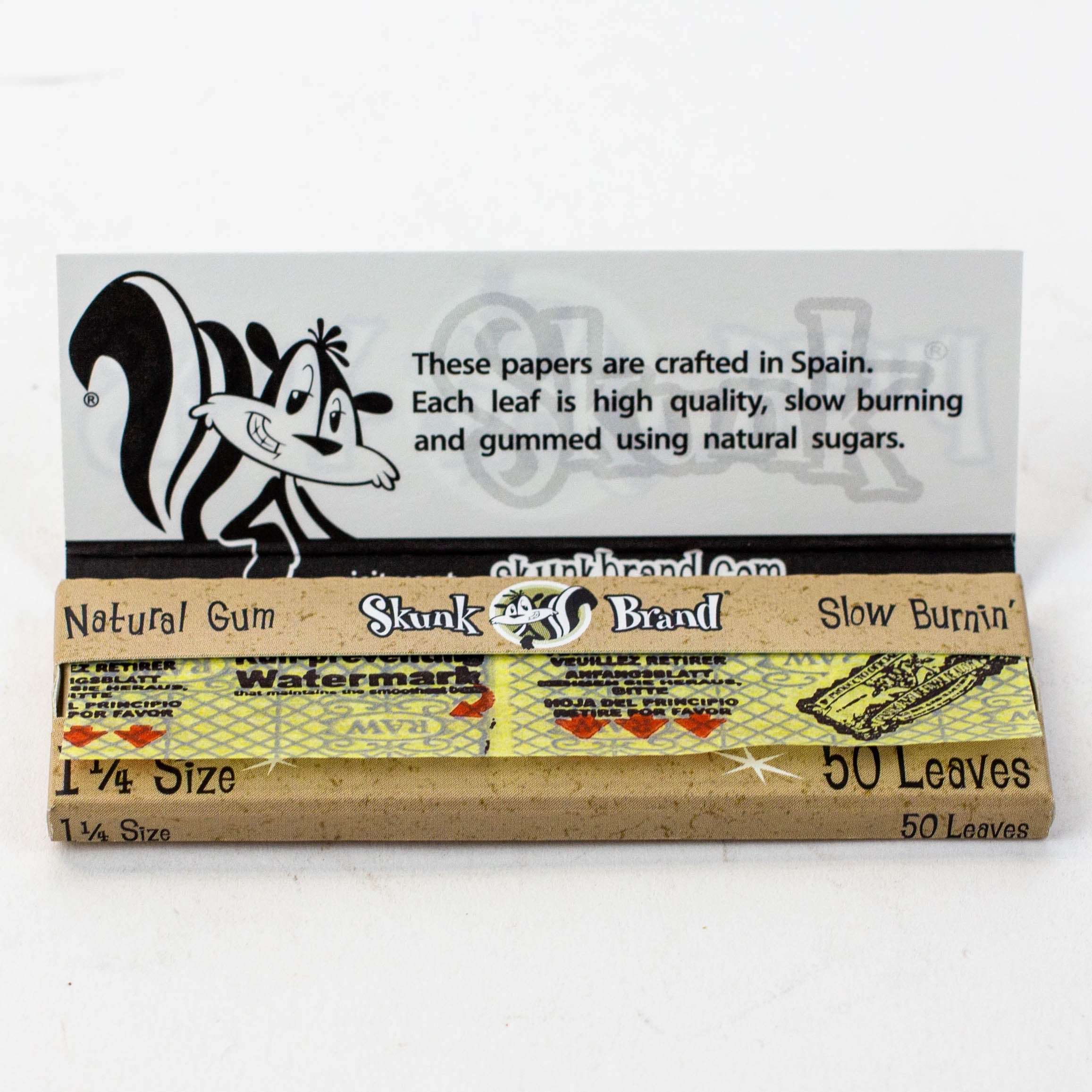 Skunk Brand Hemp Rolling Papers 1 1/4 Box of 25