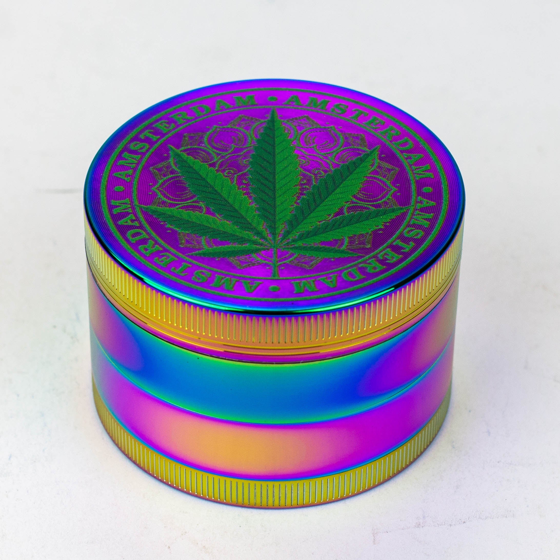 GENIE 4 parts 63 mm Leaf rainbow metal grinder Box of 6