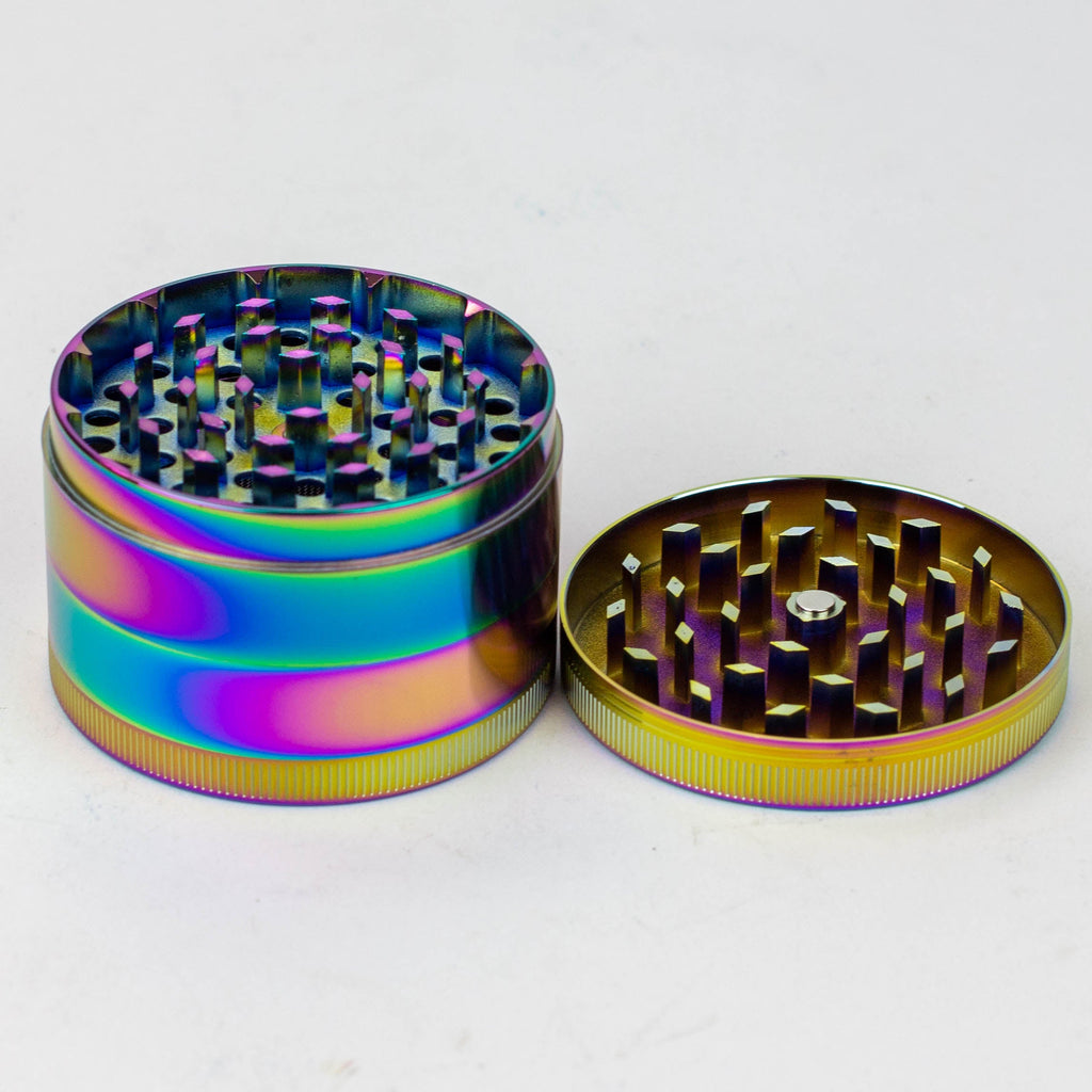 GENIE 4 parts 63 mm Leaf rainbow metal grinder Box of 6