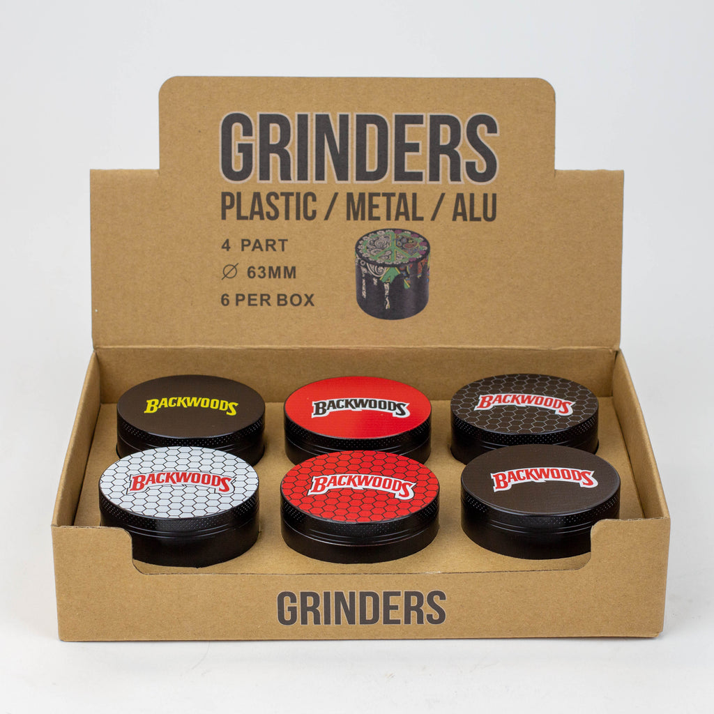 4 parts 63 mm BW Logo Metal grinder Box of 6