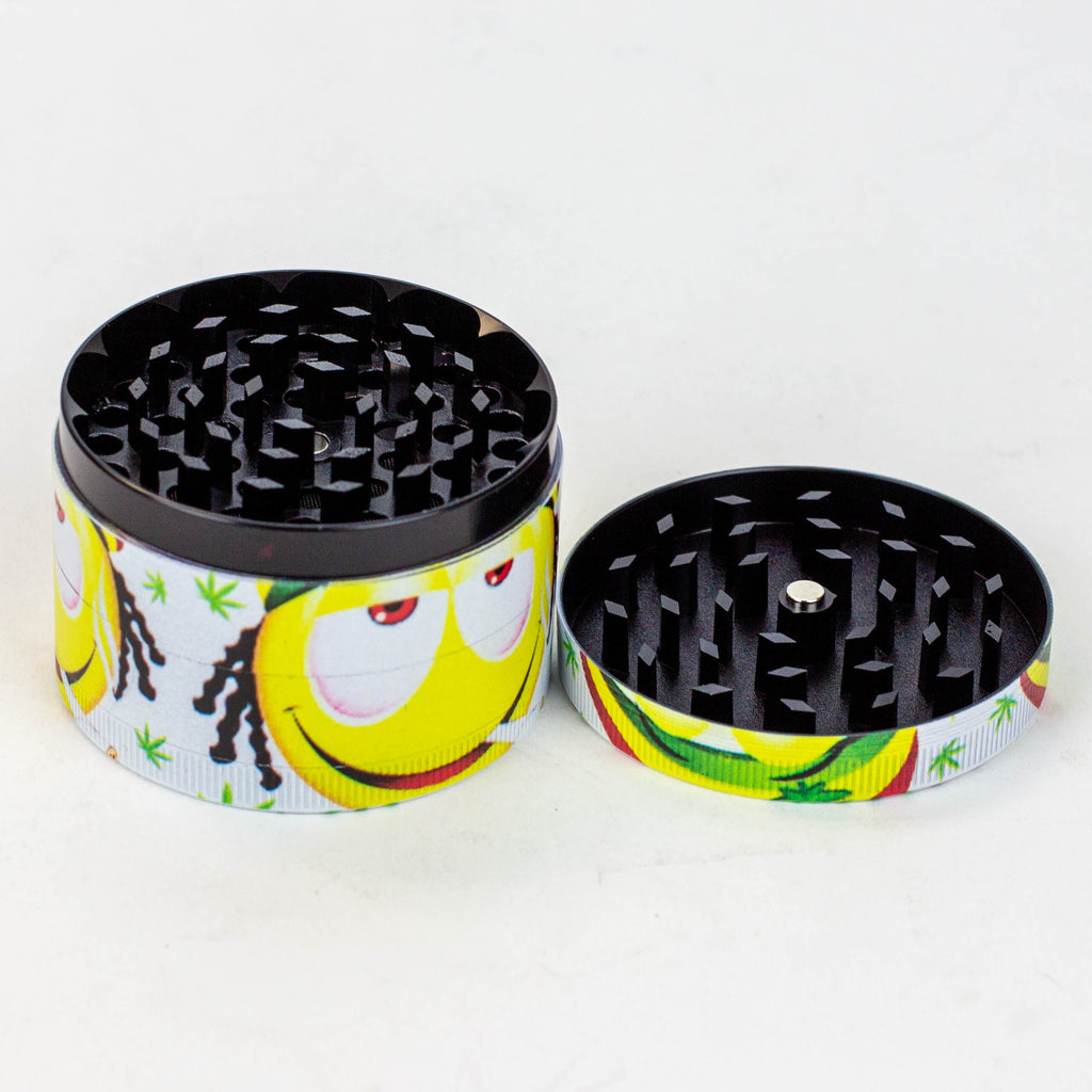 GENIE 4 parts 63 mm Emoji Metal grinder Box of 6