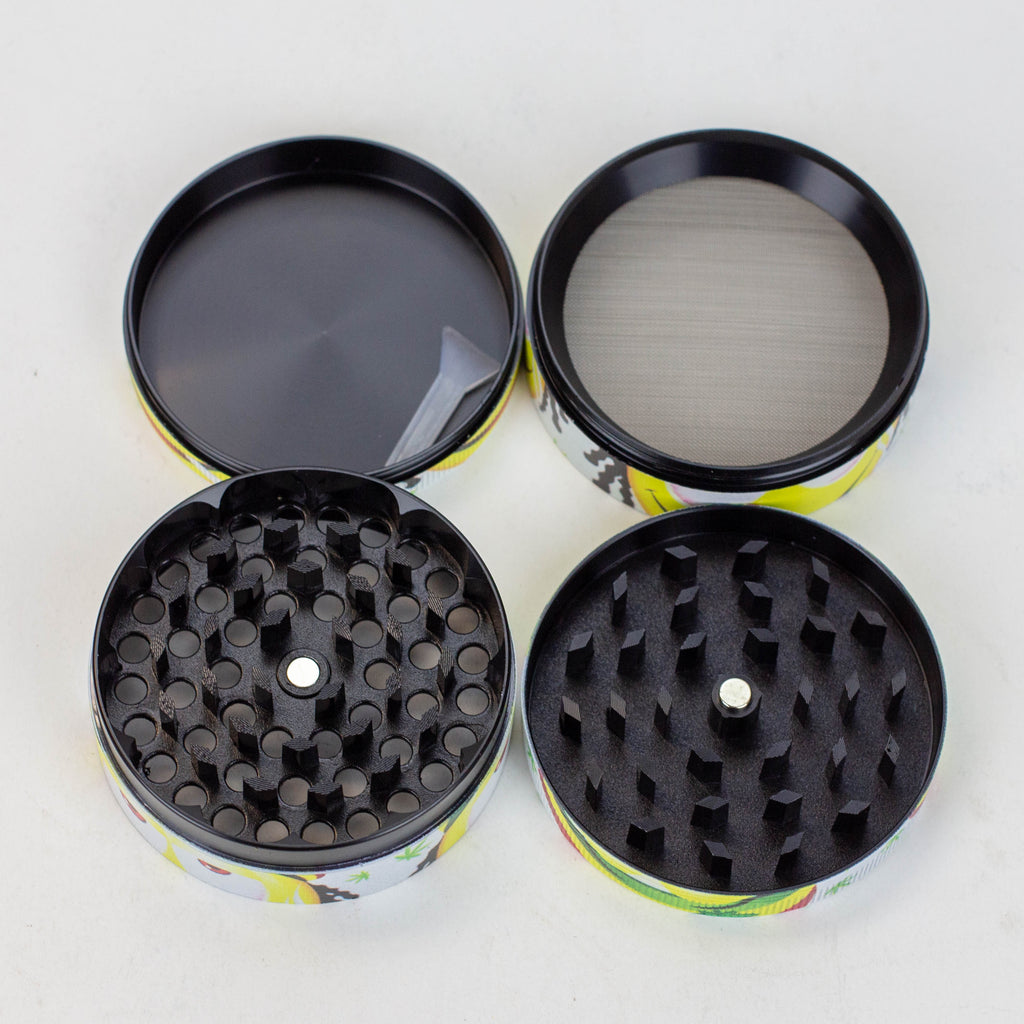 GENIE 4 parts 63 mm Emoji Metal grinder Box of 6